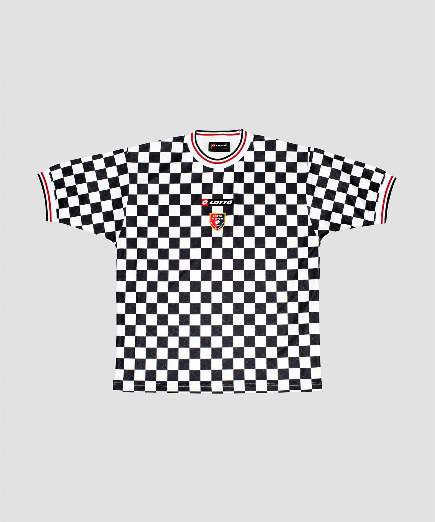 LOTTO　CHECKERD FLAG GAME SHIRTS BLACK M