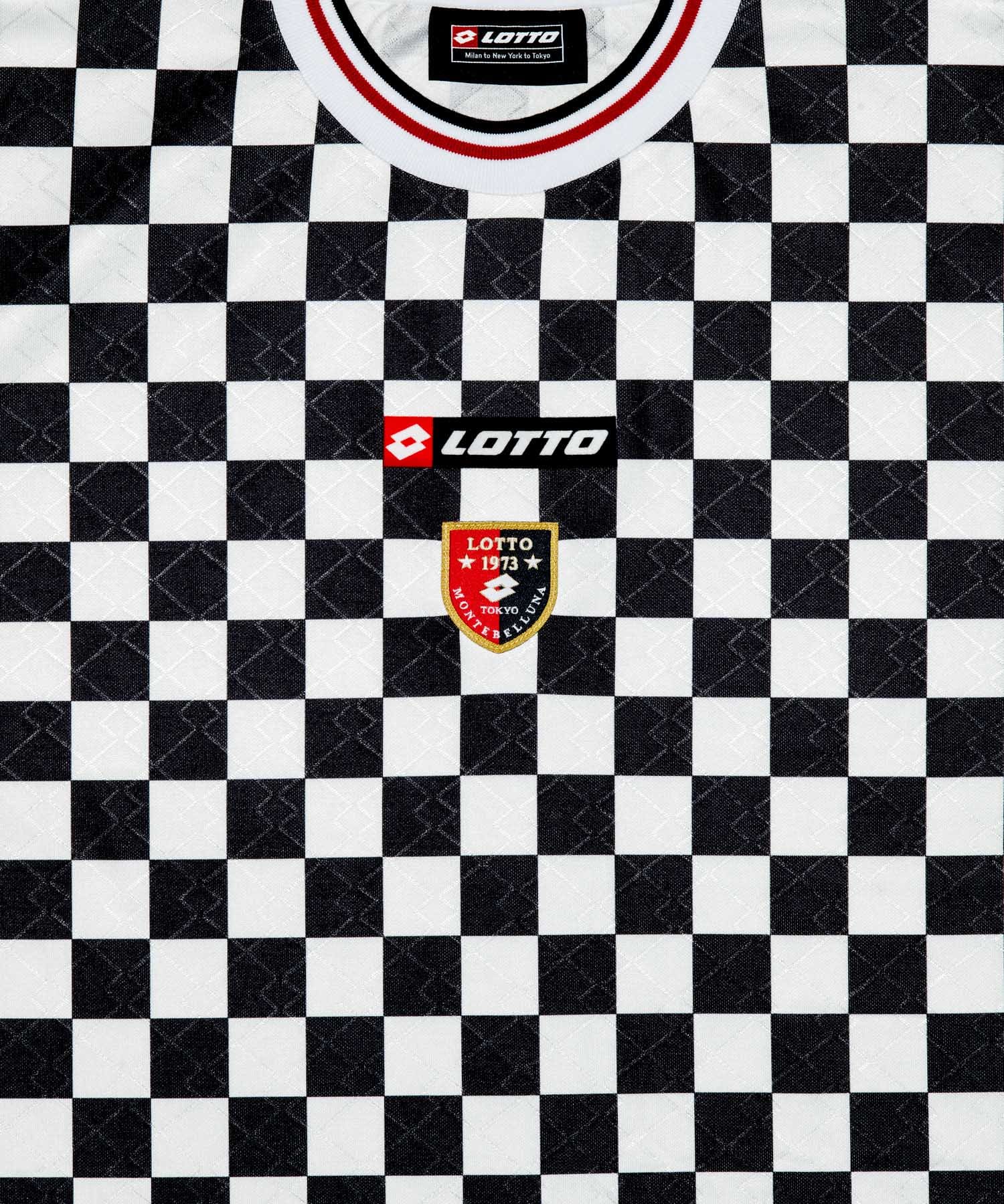 LOTTO　CHECKERD FLAG GAME SHIRTS BLACK M