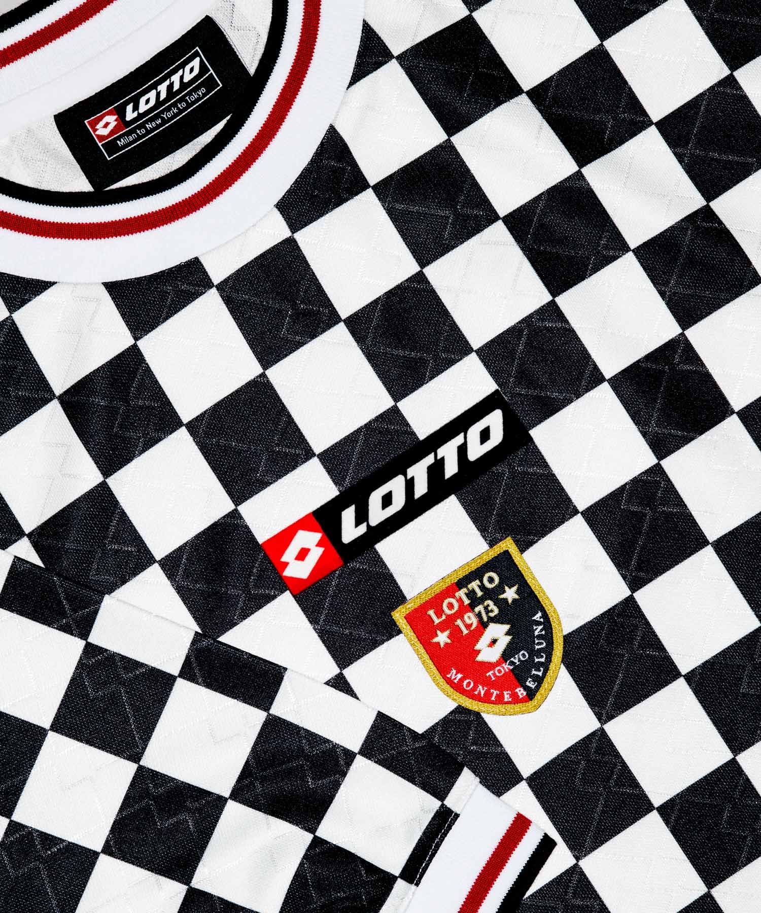 LOTTO　CHECKERD FLAG GAME SHIRTS BLACK M