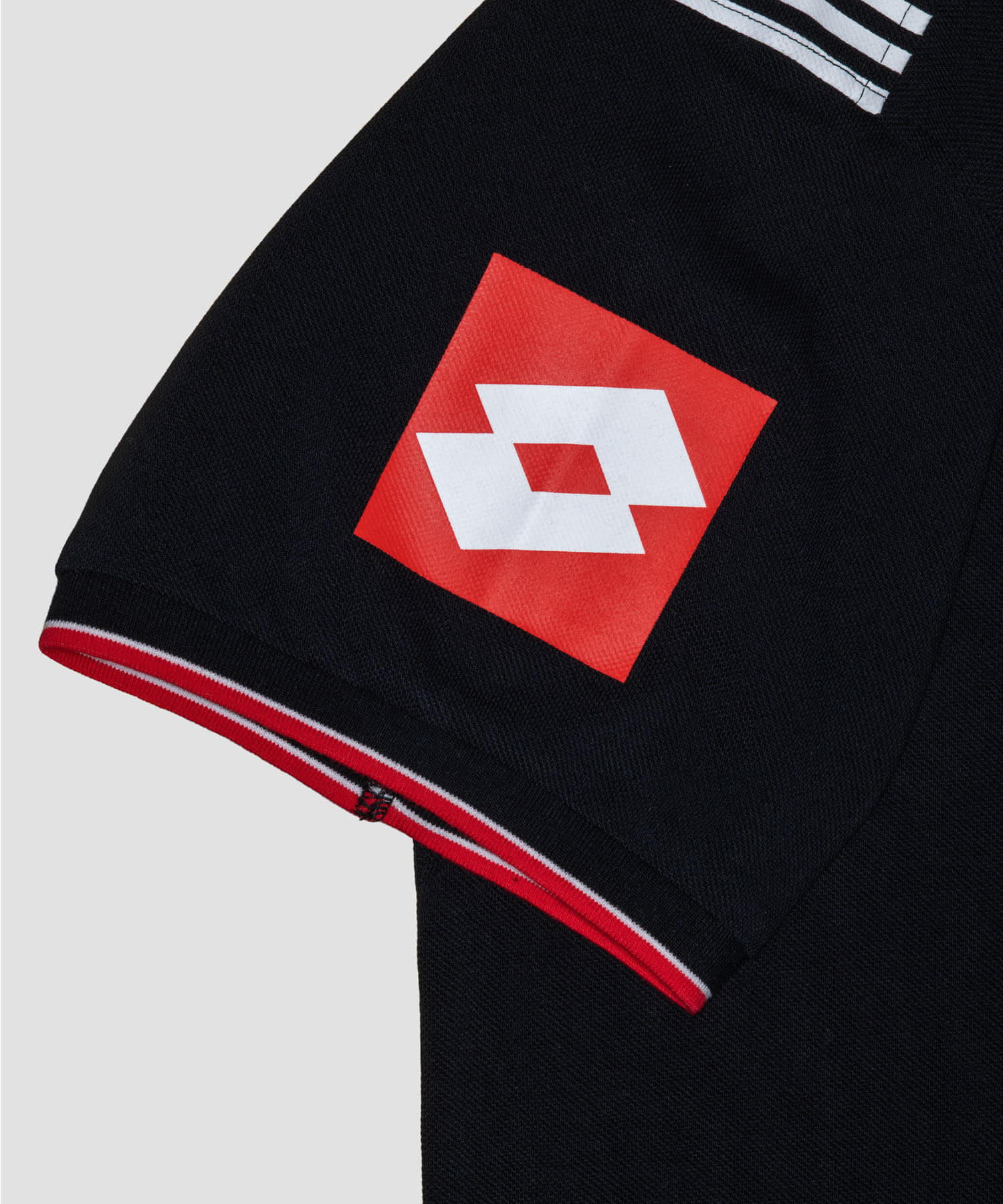 LOTTO　DESIGN POLO SHIRTS BLACK M