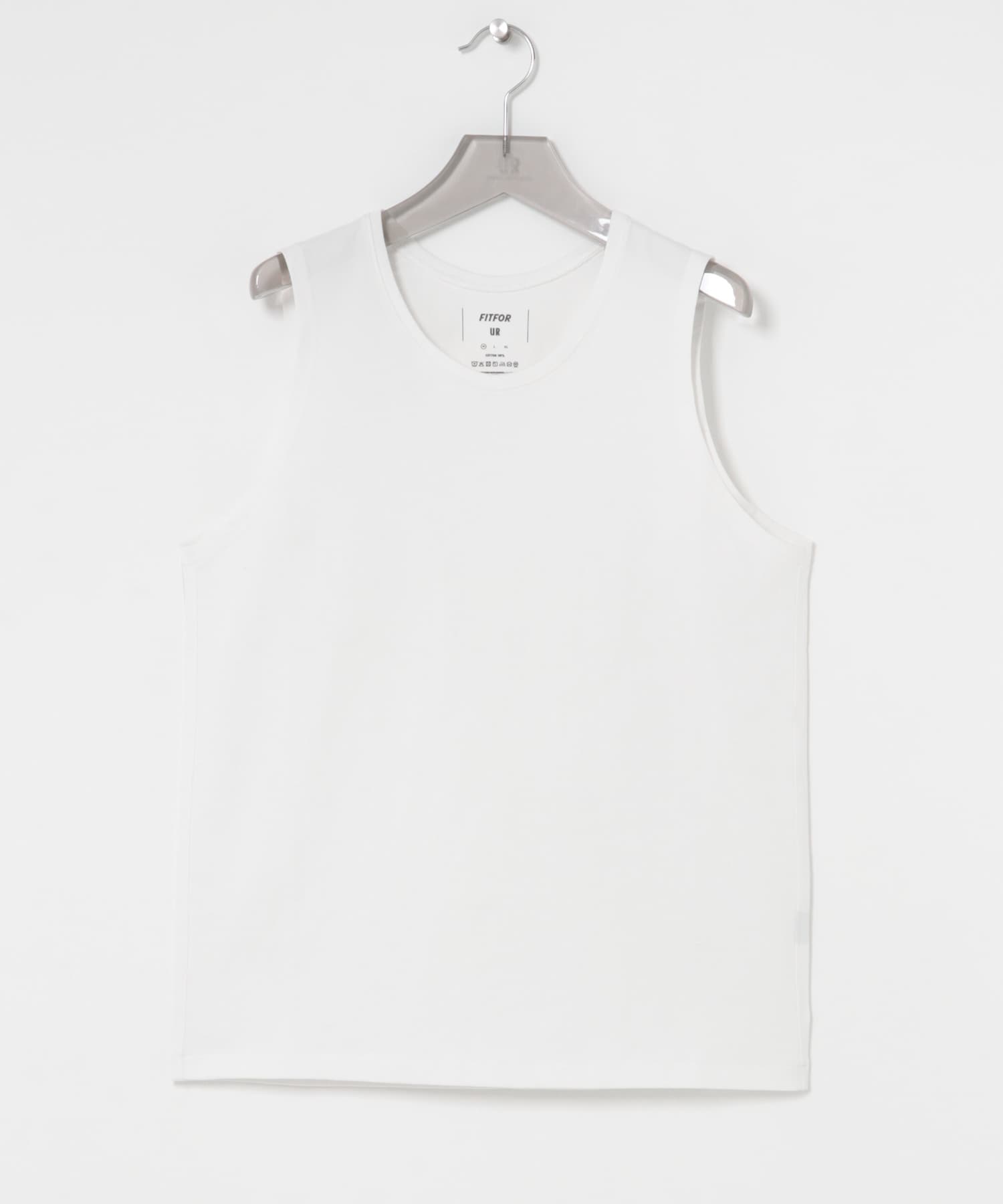 『別注』FITFOR×URBAN RESEARC　WIDE SLEEVE LESS T-SHIRTS WHITE M