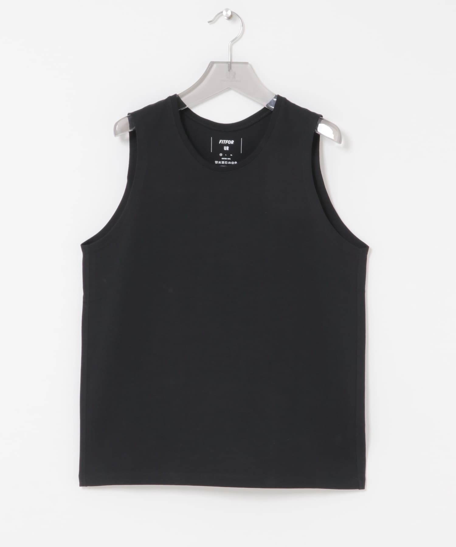 『別注』FITFOR×URBAN RESEARC　WIDE SLEEVE LESS T-SHIRTS BLACK M