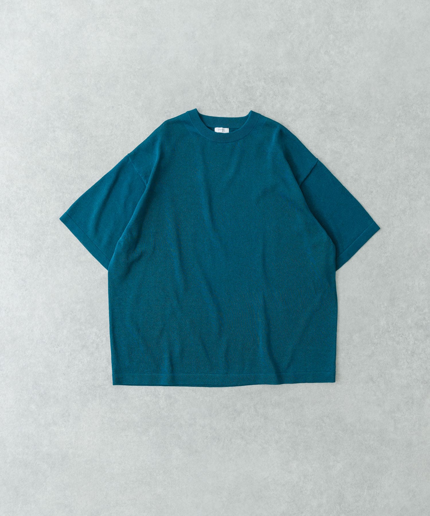 『別注』crepuscule×UR　Washi Knit Short-Sleeve T-shirts D.Green 2