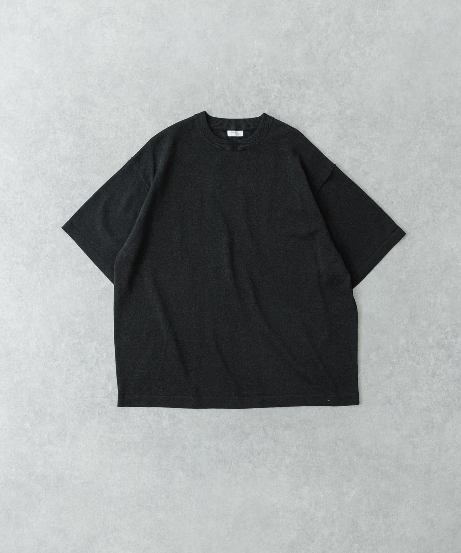 『別注』crepuscule×UR　Washi Knit Short-Sleeve T-shirts Black 2