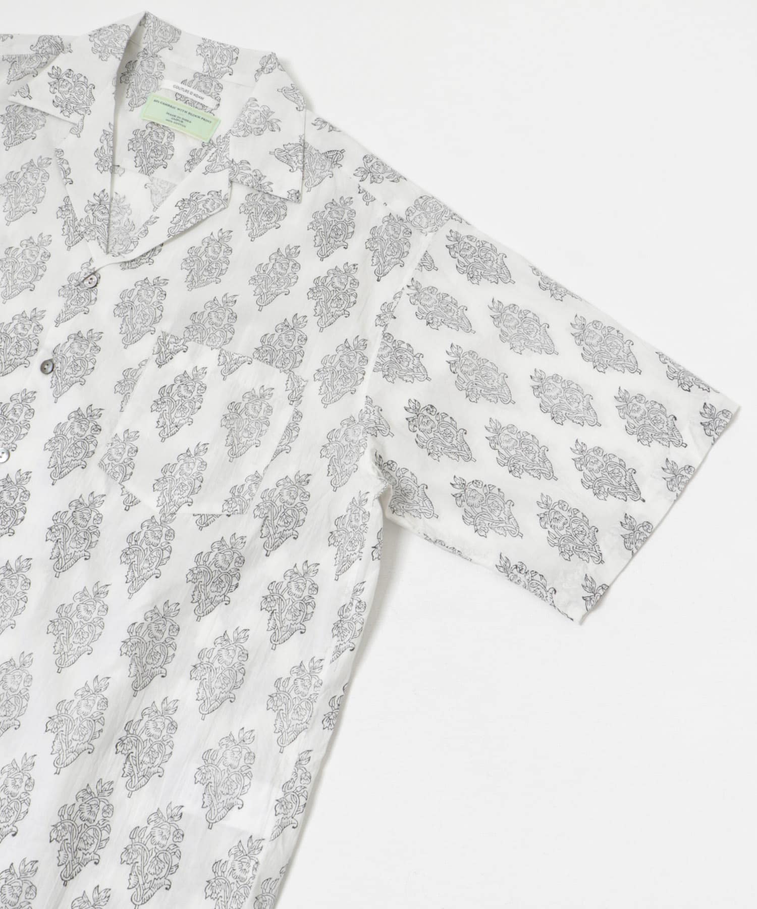 COUTURE D’ADAME　Block Print Summerwear WHT/BLK 40