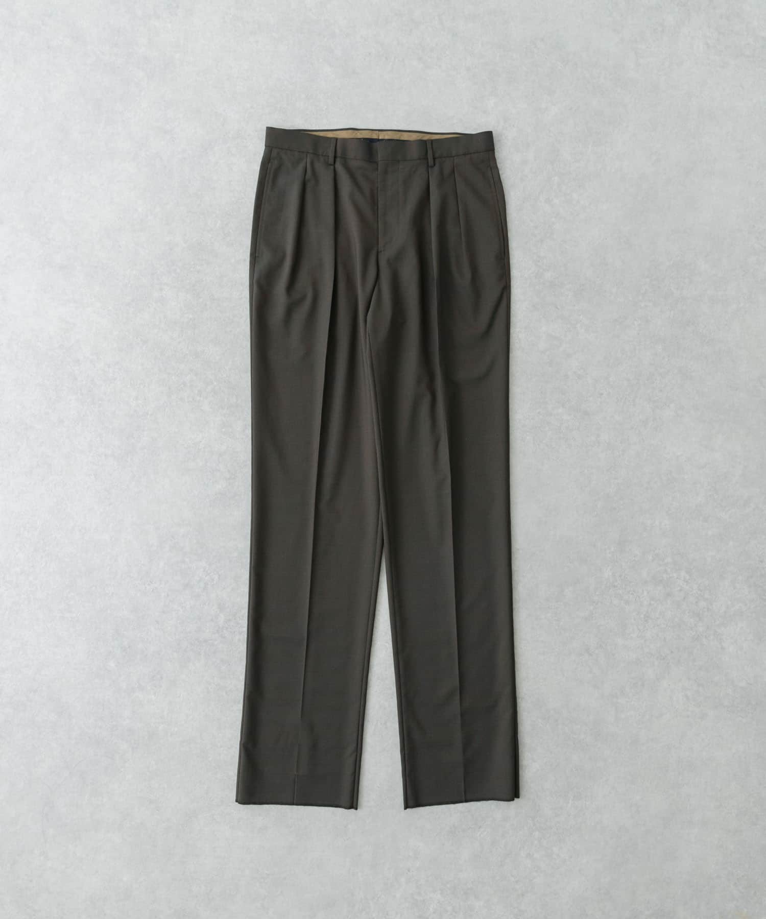 『別注』BROOKS BROTHERS×UR　TWO INTUCK TROUSERS BROWN 32