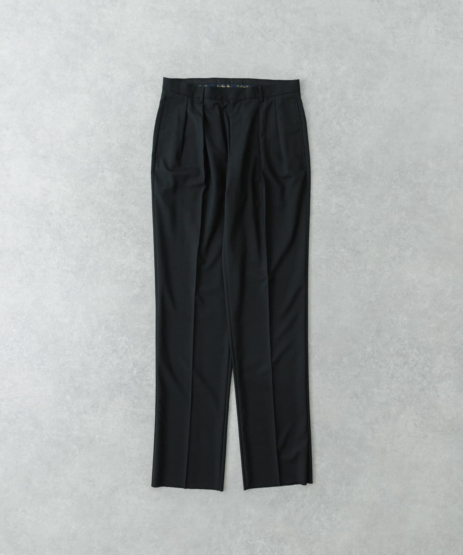 『別注』BROOKS BROTHERS×UR　TWO INTUCK TROUSERS BLACK 32