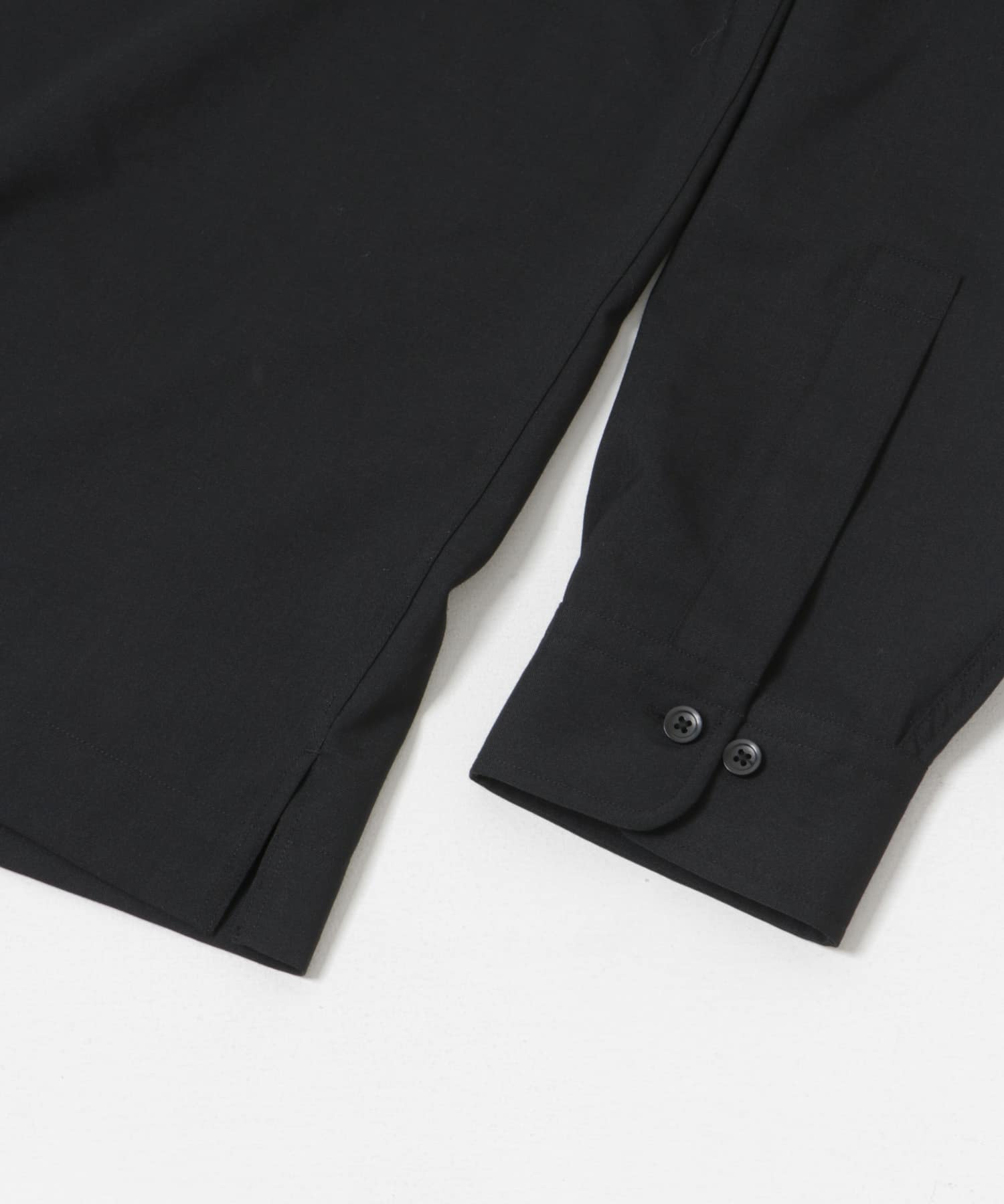 『別注』BROOKS BROTHERS×UR　OPEN COLLAR L/S SHIRTS BLACK M