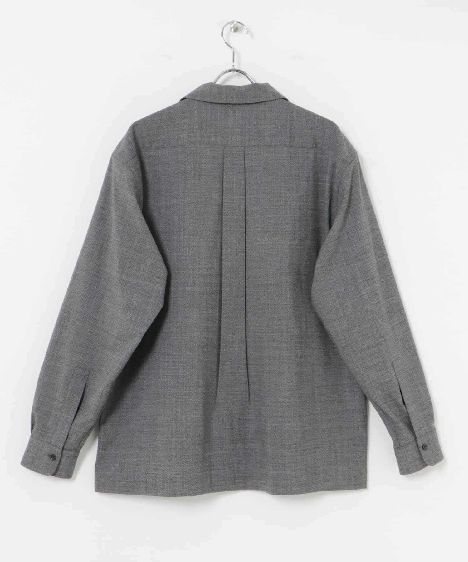 『別注』BROOKS BROTHERS×UR　OPEN COLLAR L/S SHIRTS GRAY M
