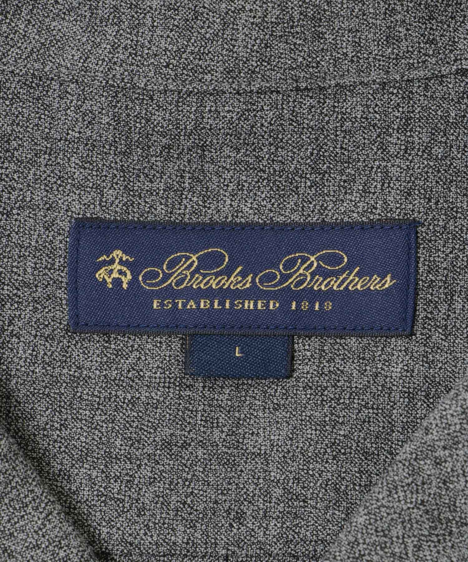 『別注』BROOKS BROTHERS×UR　OPEN COLLAR L/S SHIRTS GRAY M