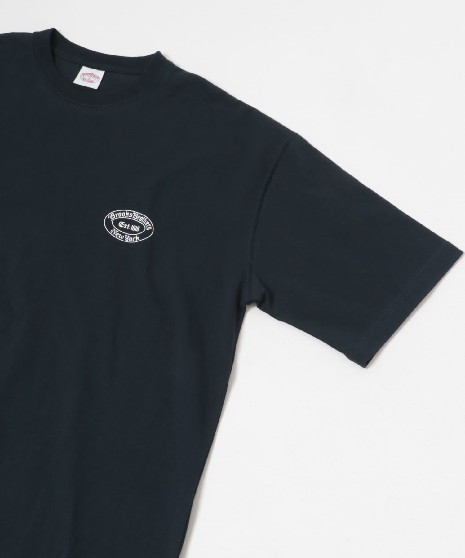 『別注』BROOKS BROTHERS×UR　OVAL LOGO S/S T-SHIRTS NAVY M