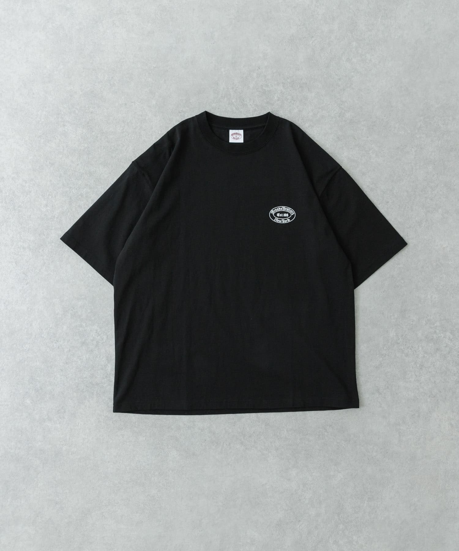 『別注』BROOKS BROTHERS×UR　OVAL LOGO S/S T-SHIRTS BLACK L