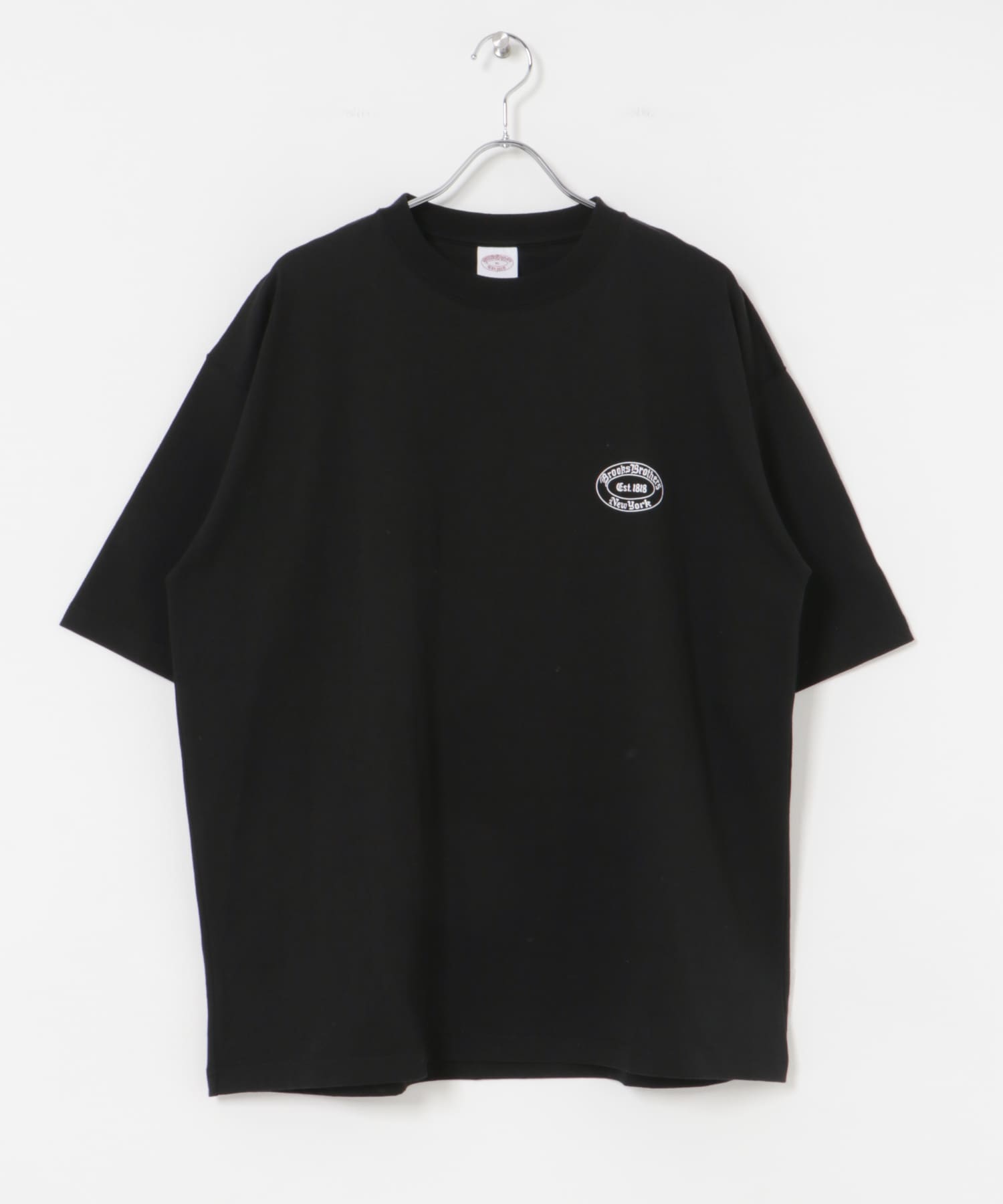 『別注』BROOKS BROTHERS×UR　OVAL LOGO S/S T-SHIRTS BLACK M