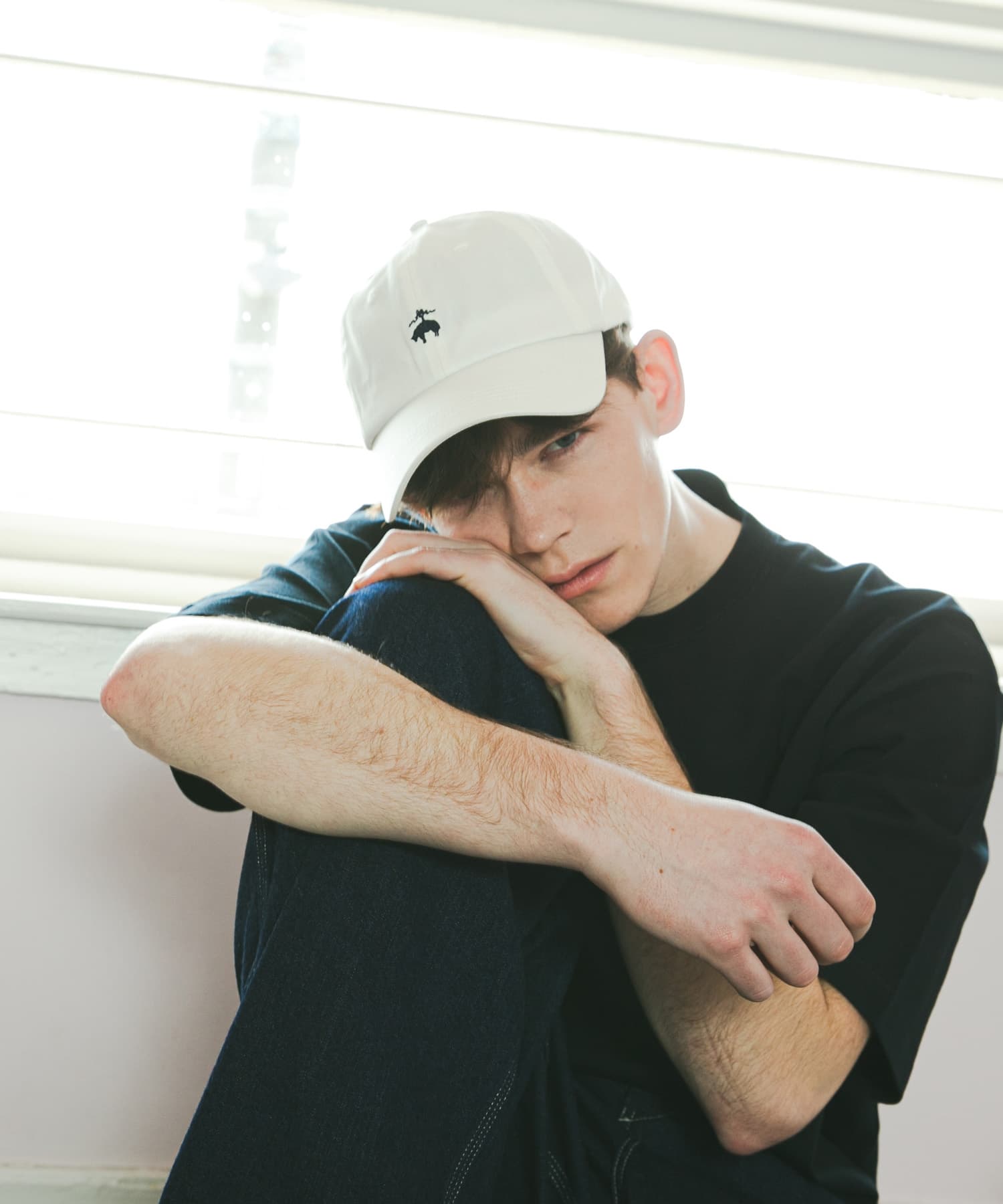 『別注』BROOKS BROTHERS×UR　GF COTTON TWILL CAP WHITE one