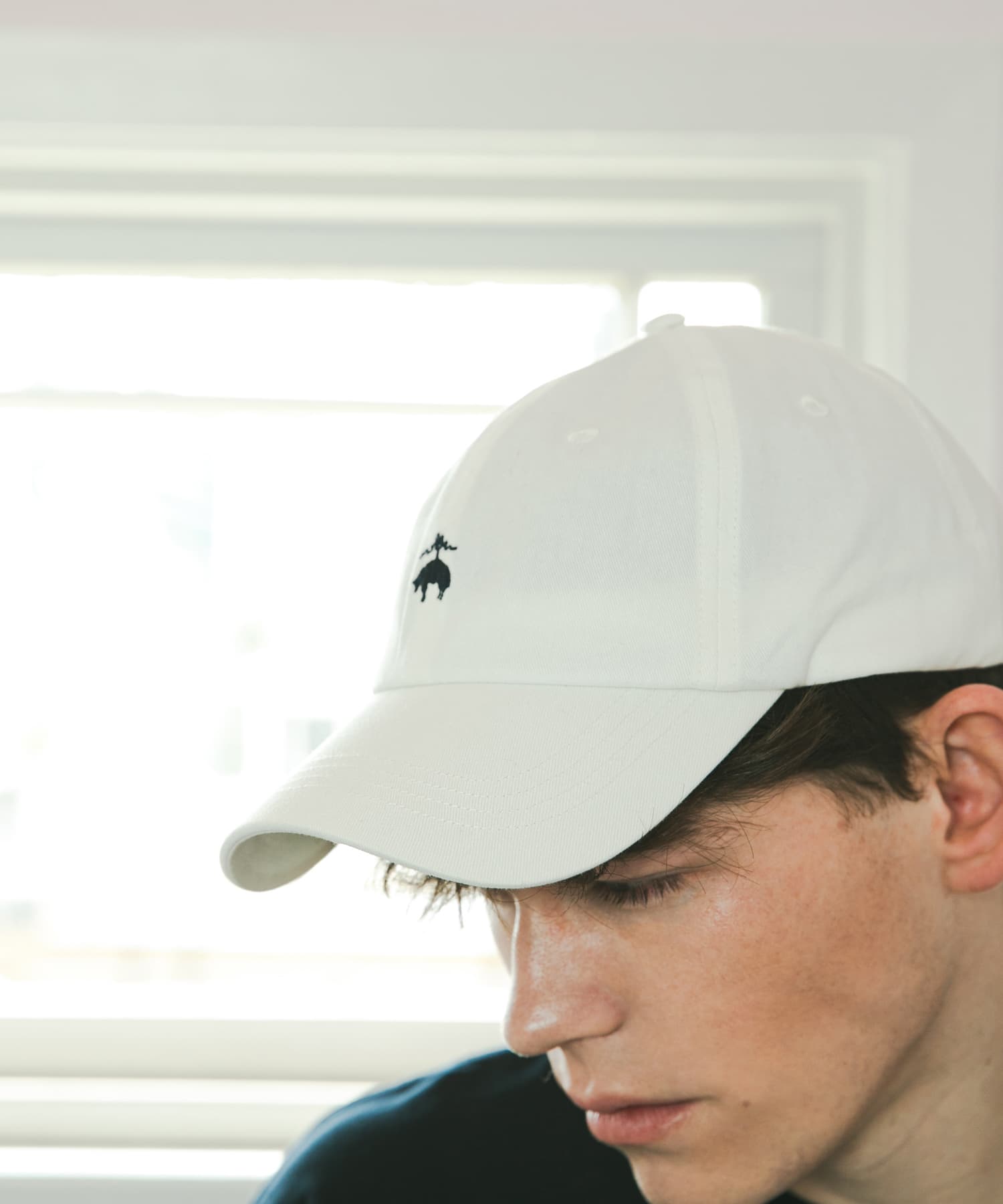 『別注』BROOKS BROTHERS×UR　GF COTTON TWILL CAP WHITE one
