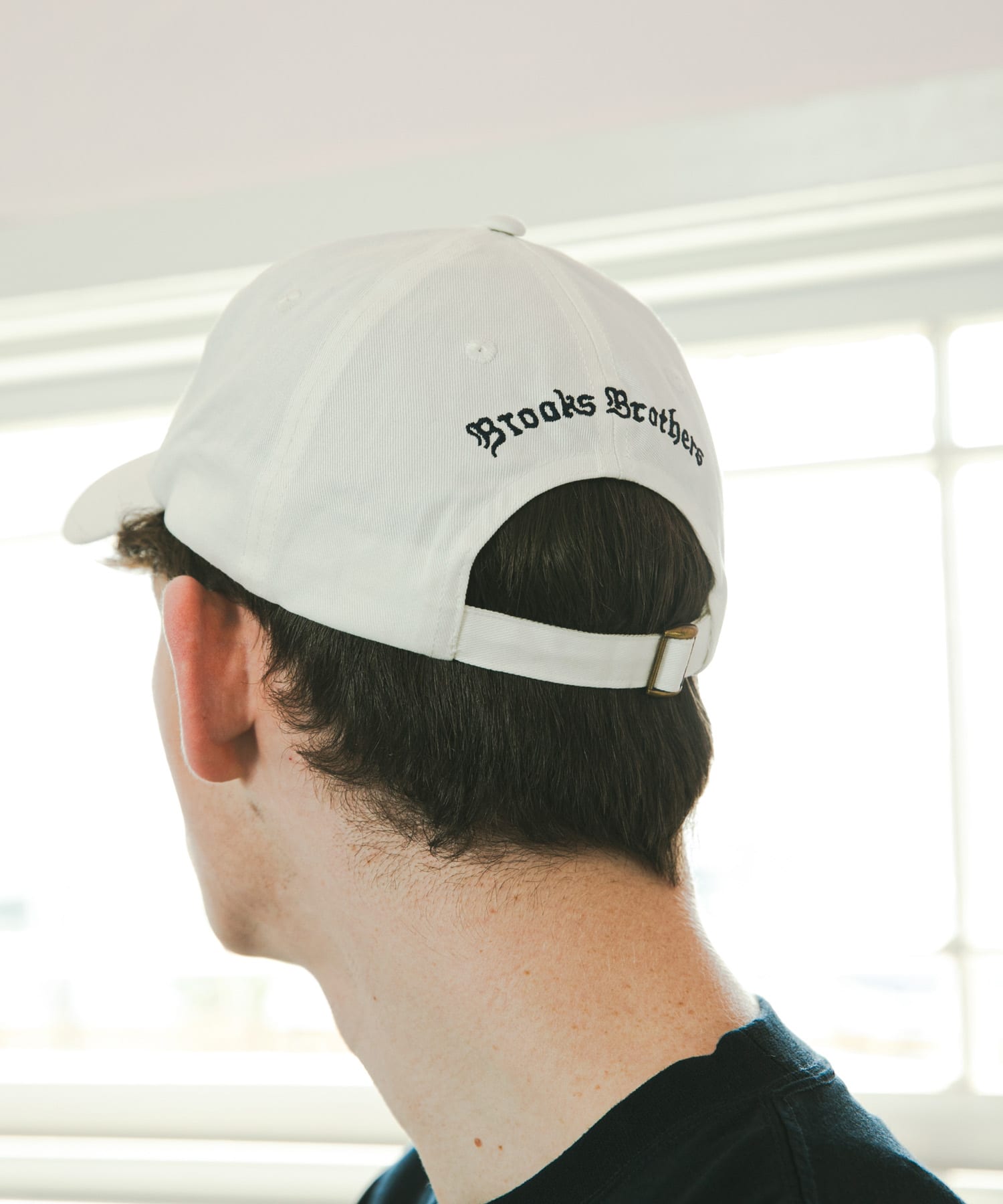『別注』BROOKS BROTHERS×UR　GF COTTON TWILL CAP WHITE one