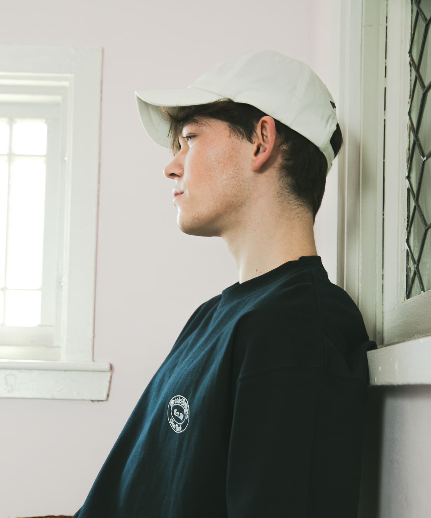 『別注』BROOKS BROTHERS×UR　GF COTTON TWILL CAP WHITE one