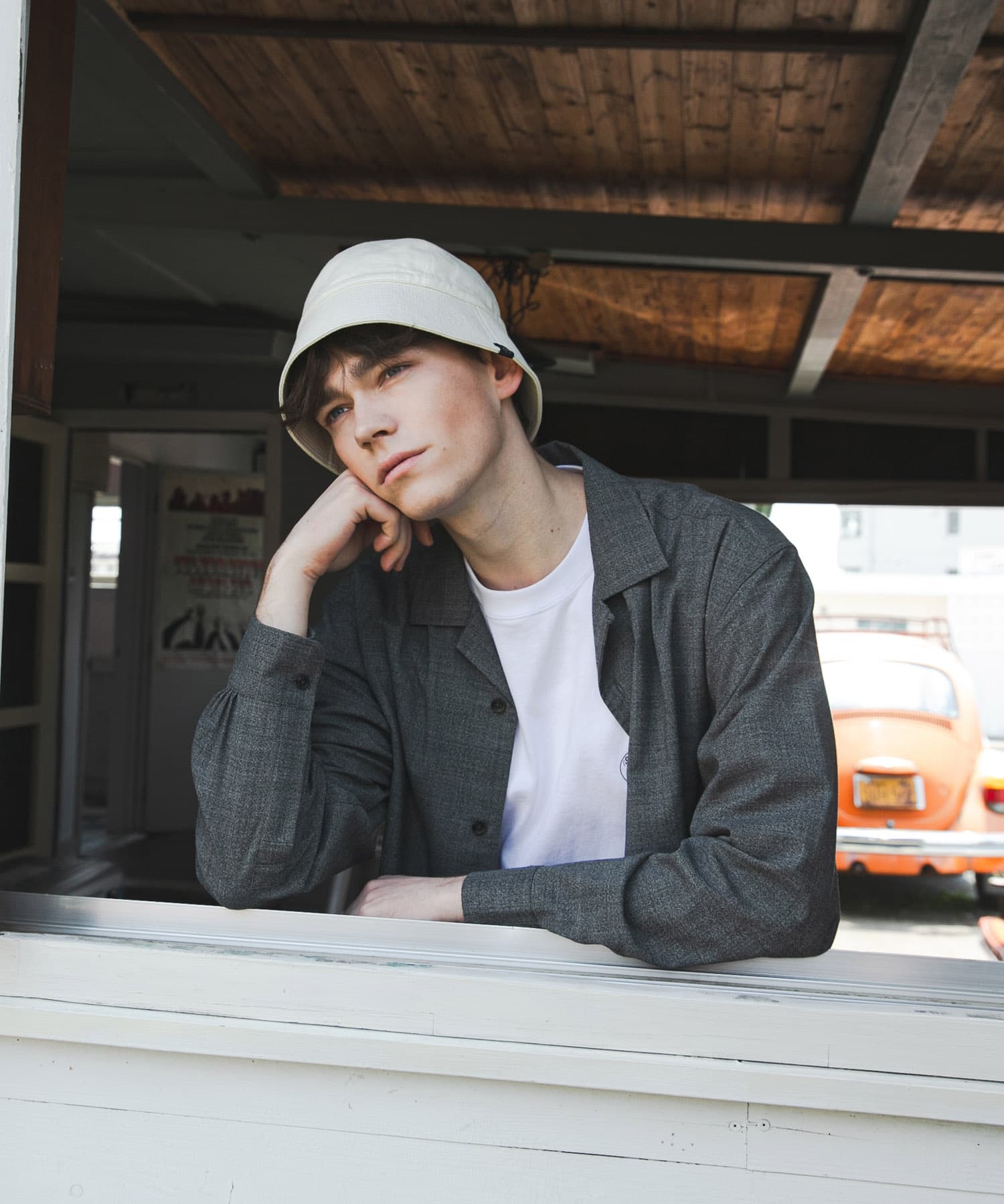 『別注』BROOKS BROTHERS×UR　CT TWILL SAILOR HAT NATURAL FREE