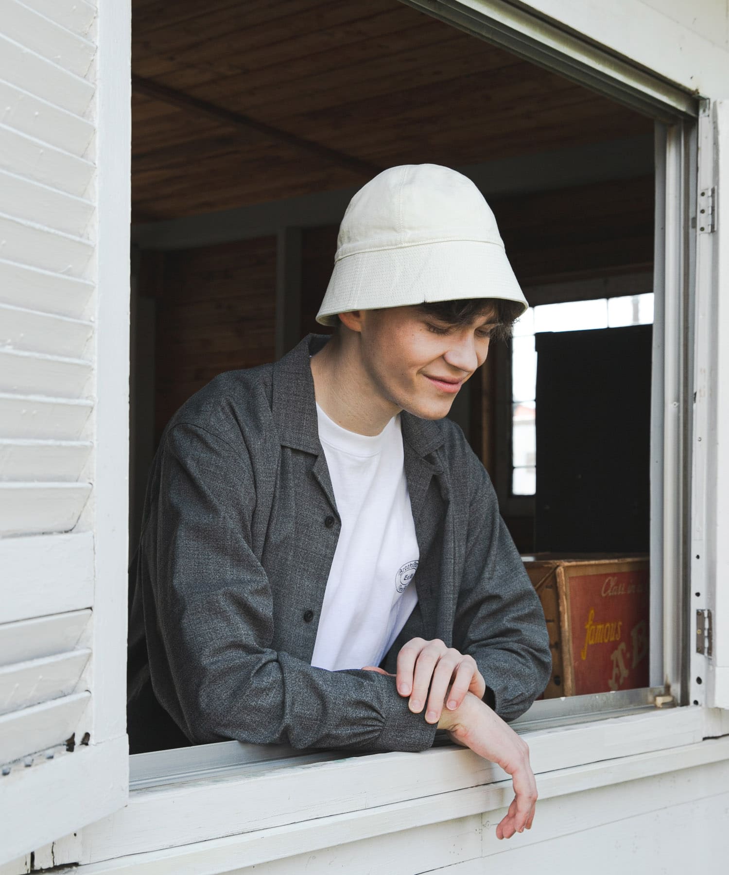 『別注』BROOKS BROTHERS×UR　CT TWILL SAILOR HAT NATURAL FREE