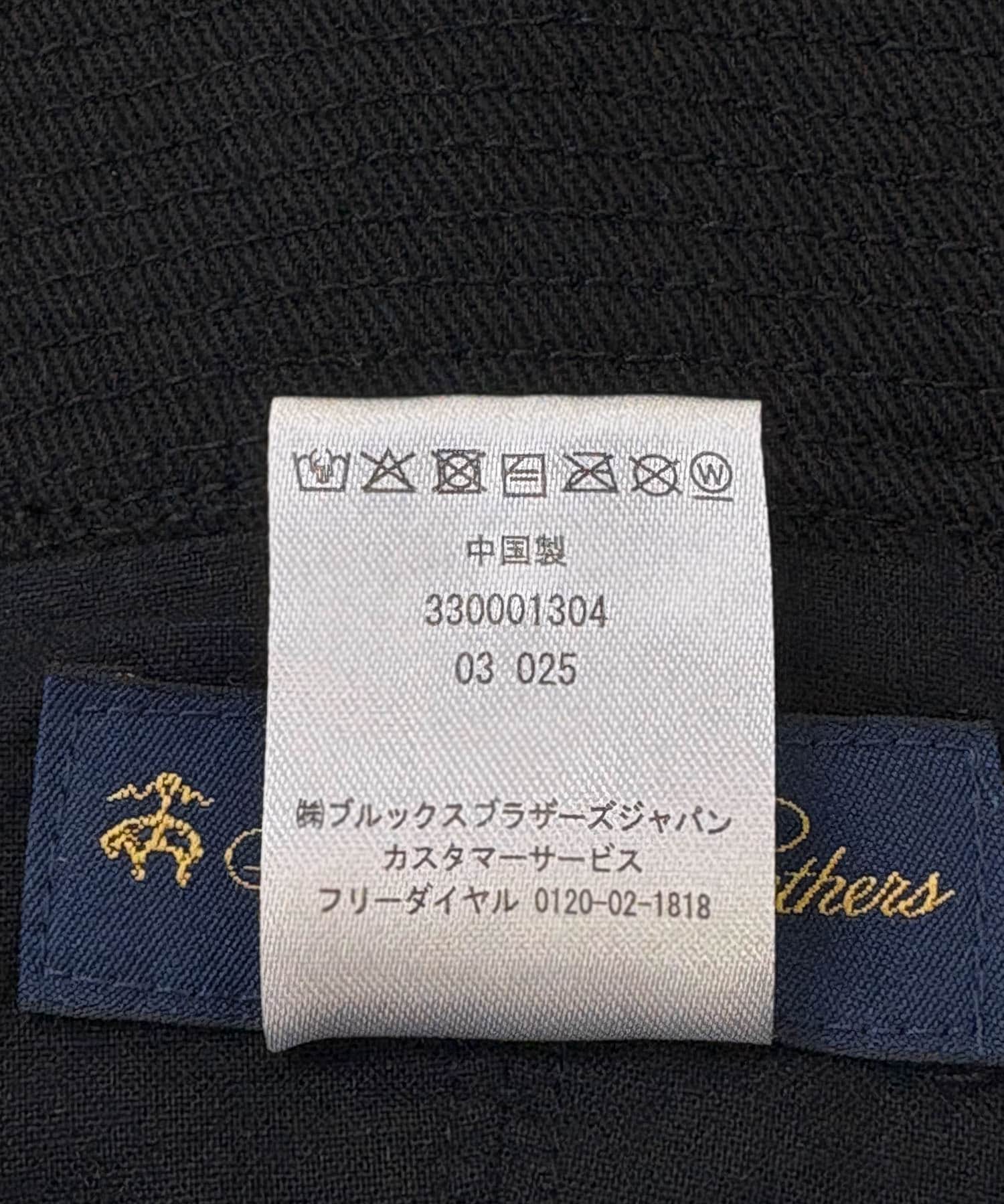 『別注』BROOKS BROTHERS×UR　CT TWILL SAILOR HAT BLACK FREE