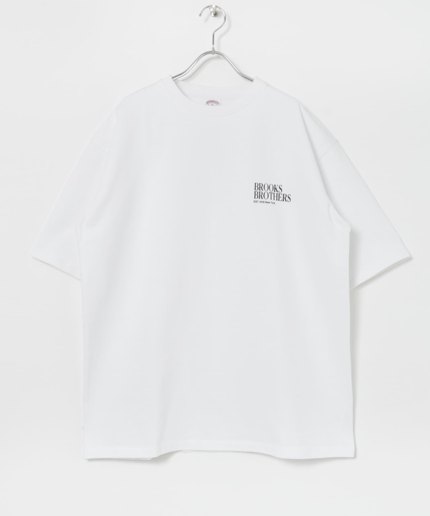 BROOKS BROTHERS　KNT JERSEYBB PRNT SS T-SHIRTS WHITE M