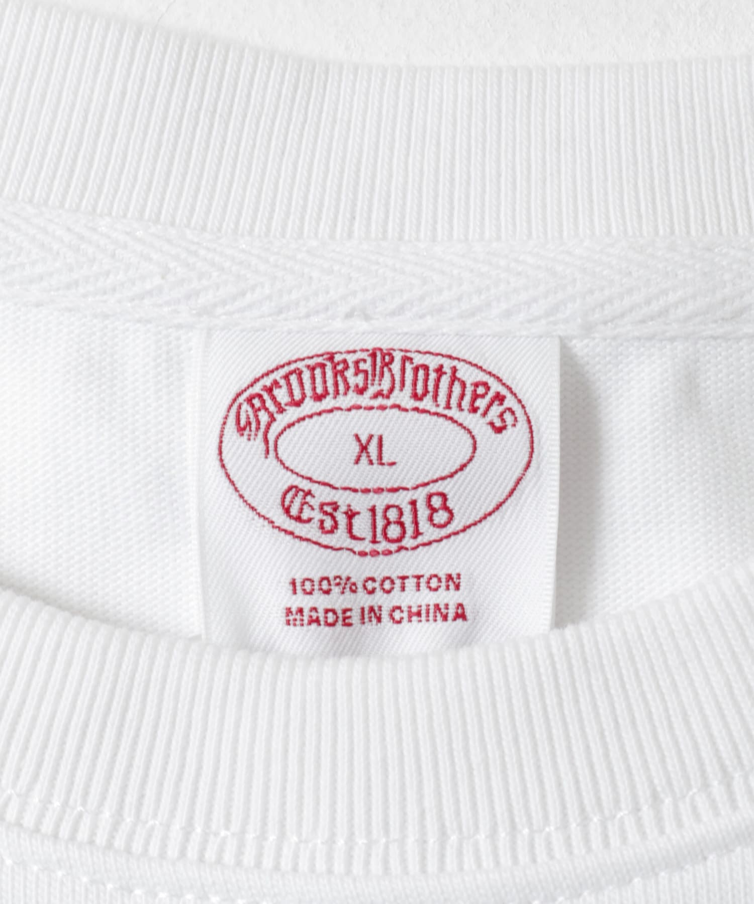BROOKS BROTHERS　KNT JERSEYBB PRNT SS T-SHIRTS WHITE M