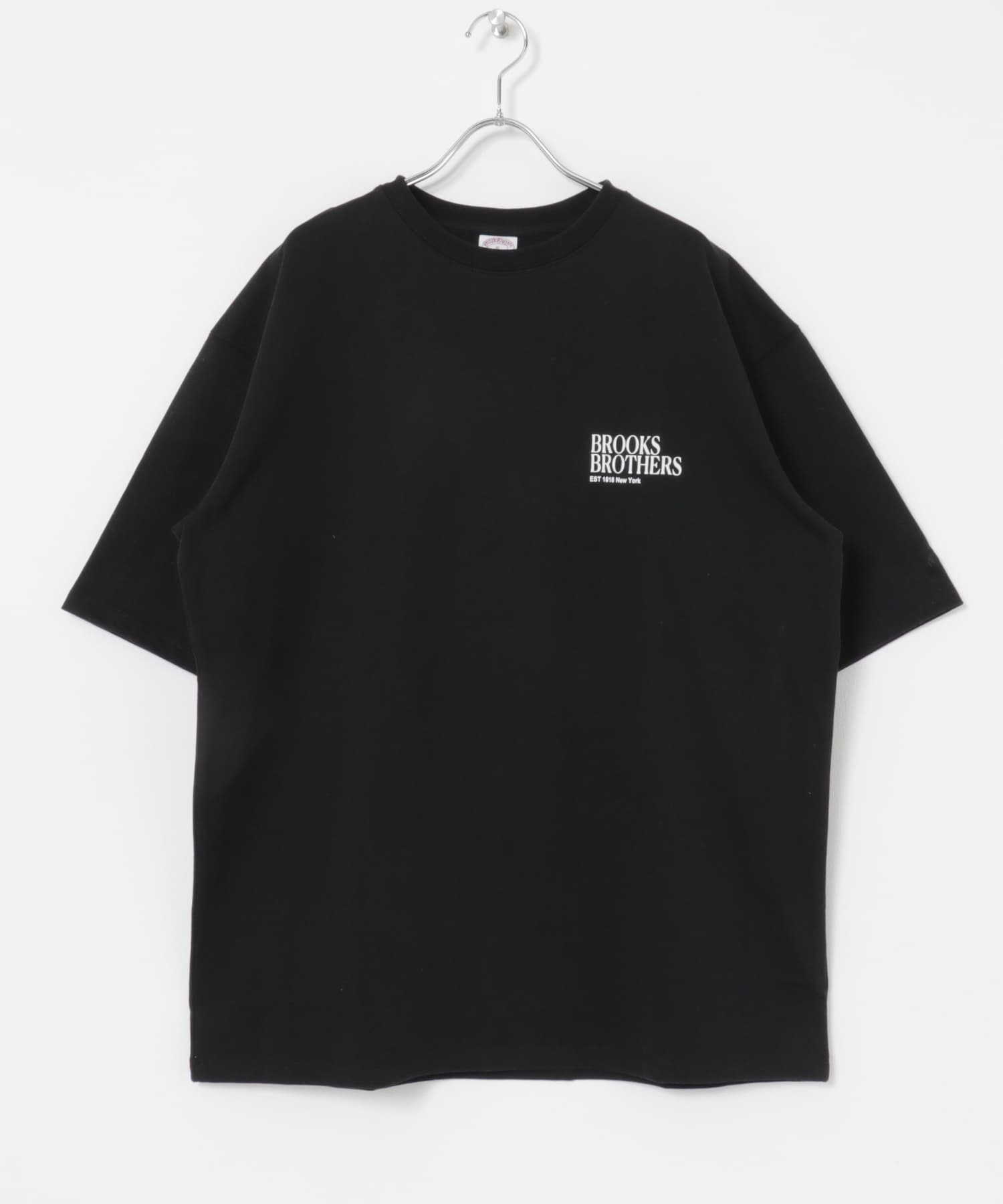 BROOKS BROTHERS　KNT JERSEYBB PRNT SS T-SHIRTS BLACK M