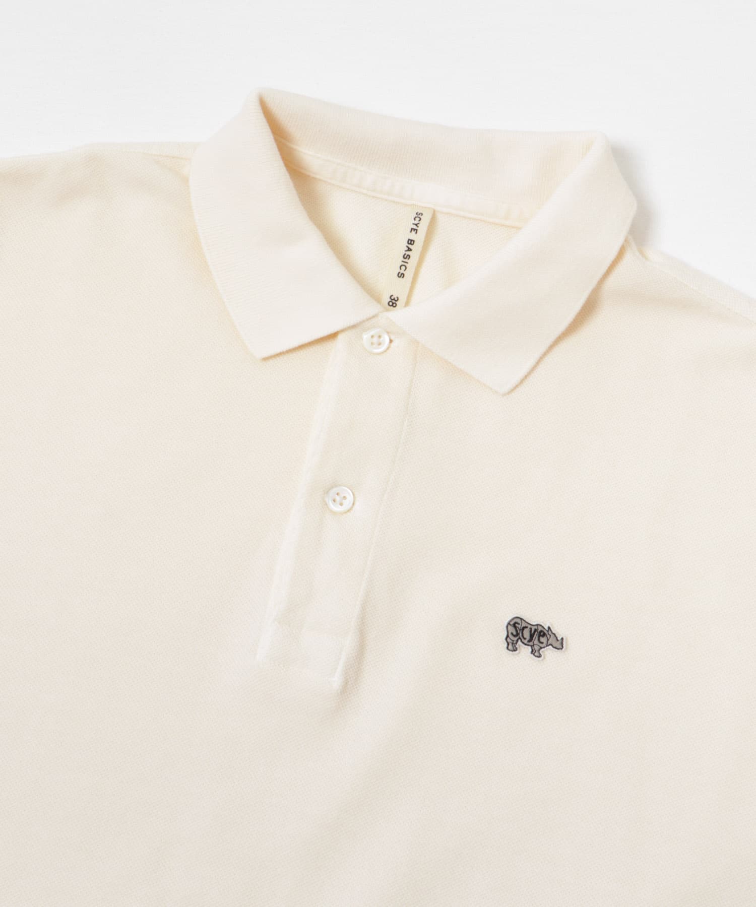 Scye　Cotton Pique Polo Shirts バニラ 38