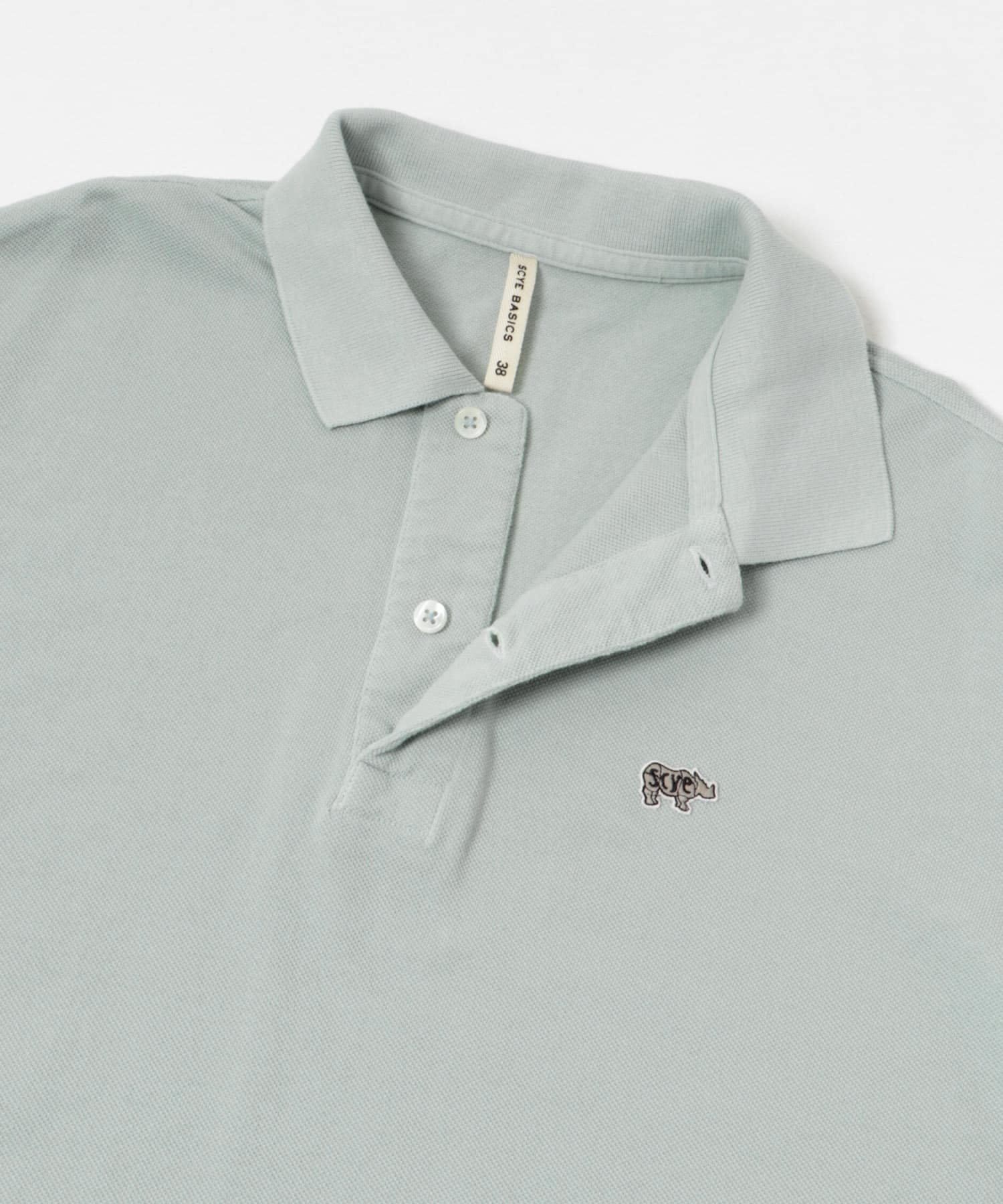 Scye　Cotton Pique Polo Shirts アクア 38
