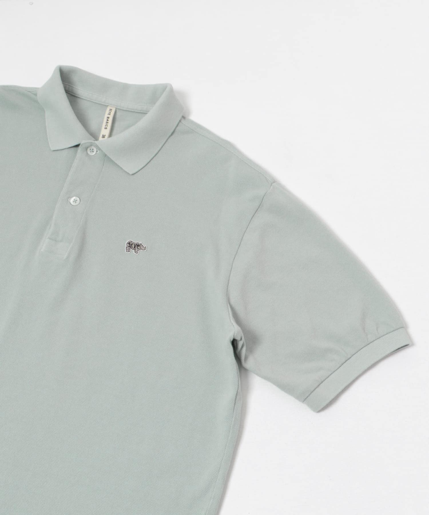 Scye　Cotton Pique Polo Shirts アクア 38