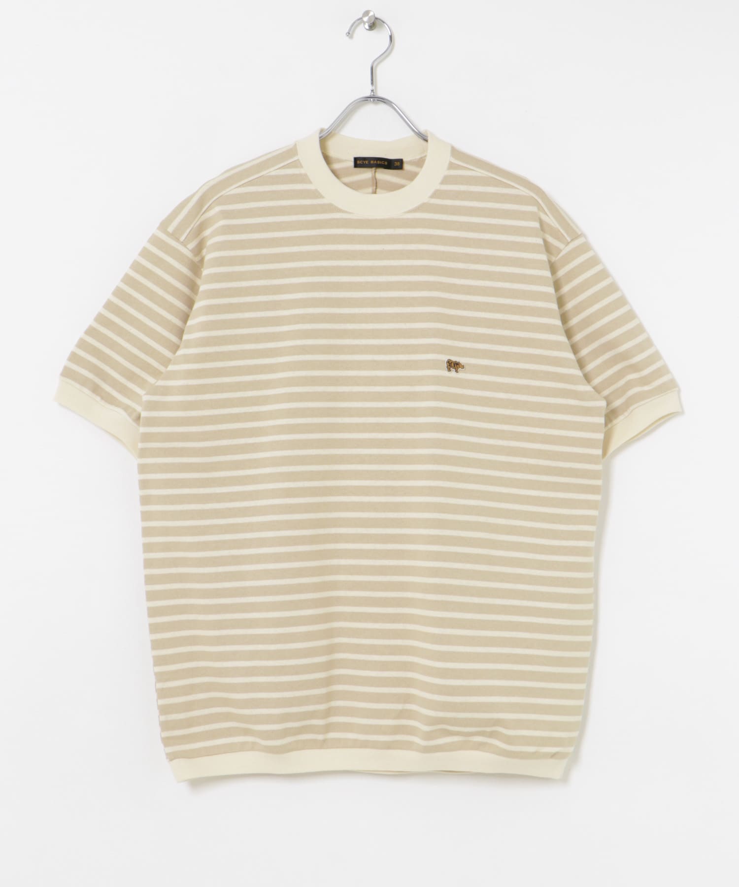 Scye　Cotton Striped T-shirts