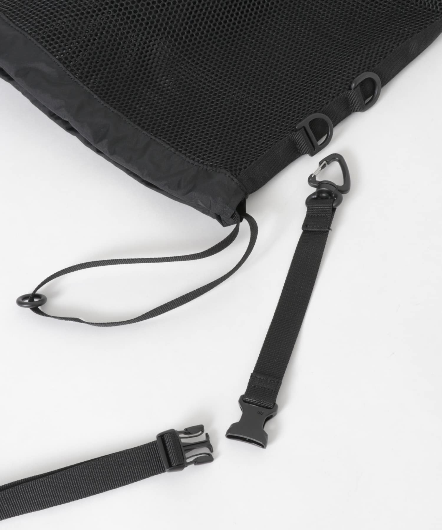 BAICYCLON by bagjack　MESH DRAW STRING BAG S BLACK FREE
