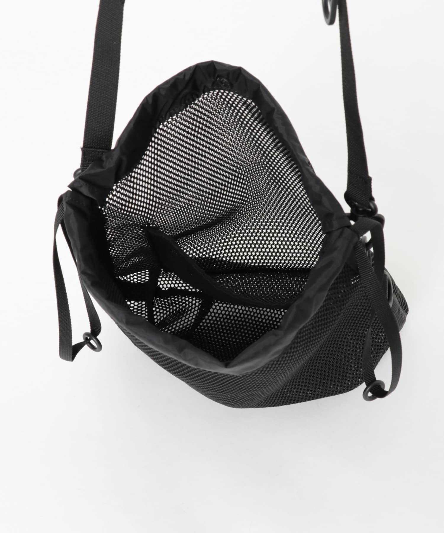 BAICYCLON by bagjack　MESH DRAW STRING BAG S BLACK FREE
