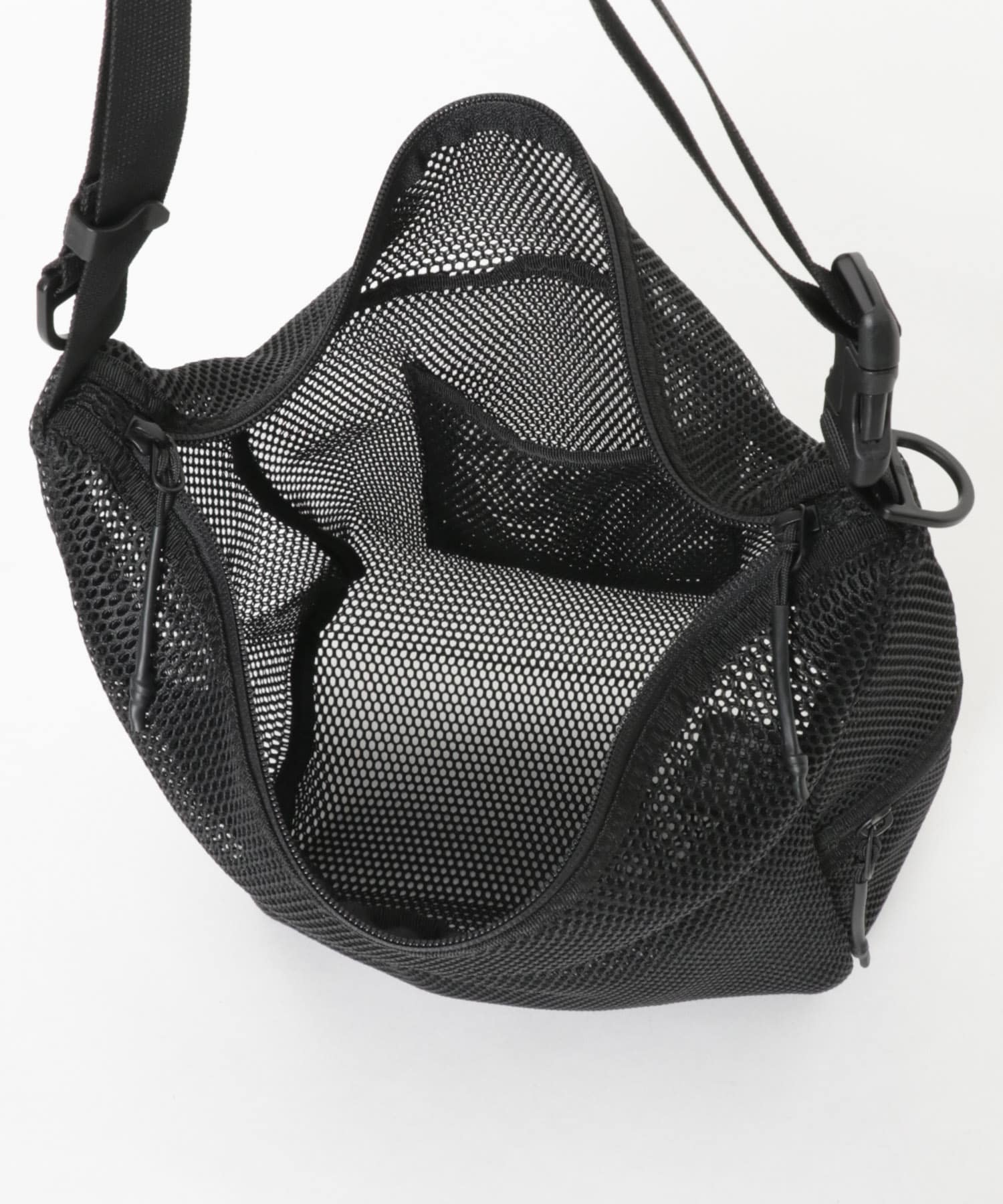 BAICYCLON by bagjack　MESH SHOULDER BAG S BLACK FREE