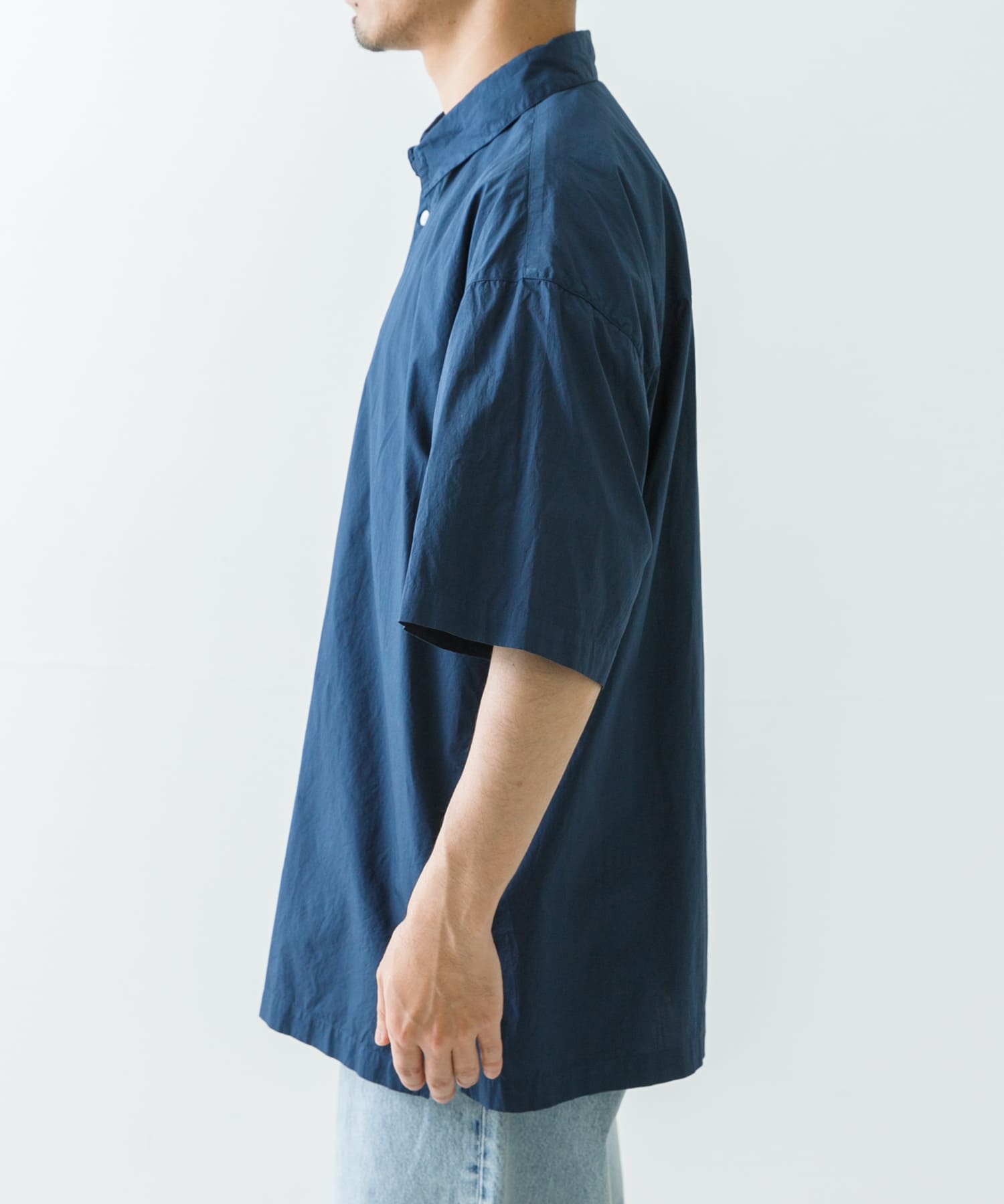 ATON COTTON LAWN OS SHORT-SLEEVE SHIRTS(4 NAVY): トップス｜URBAN