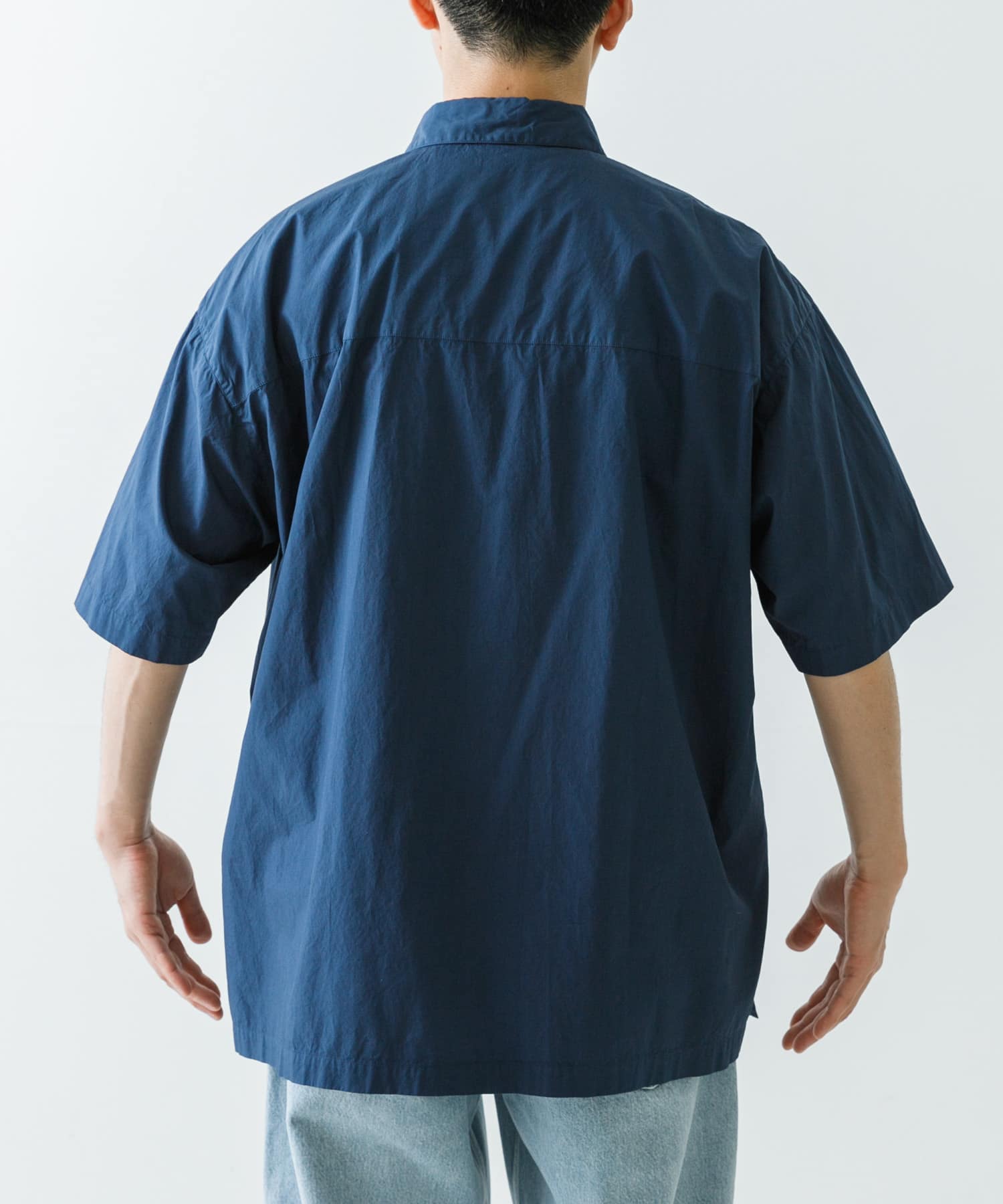 ATON　COTTON LAWN OS SHORT-SLEEVE SHIRTS ATON COTTON LAWN OS SHORT-SLEEVE SHIRTS(4 NAVY): トップス｜URBAN