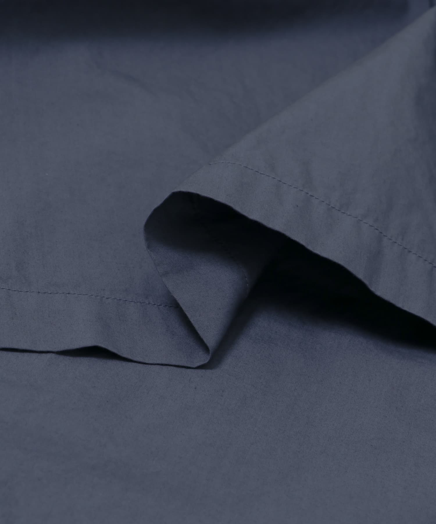 ATON　COTTON LAWN OS SHORT-SLEEVE SHIRTS NAVY 4