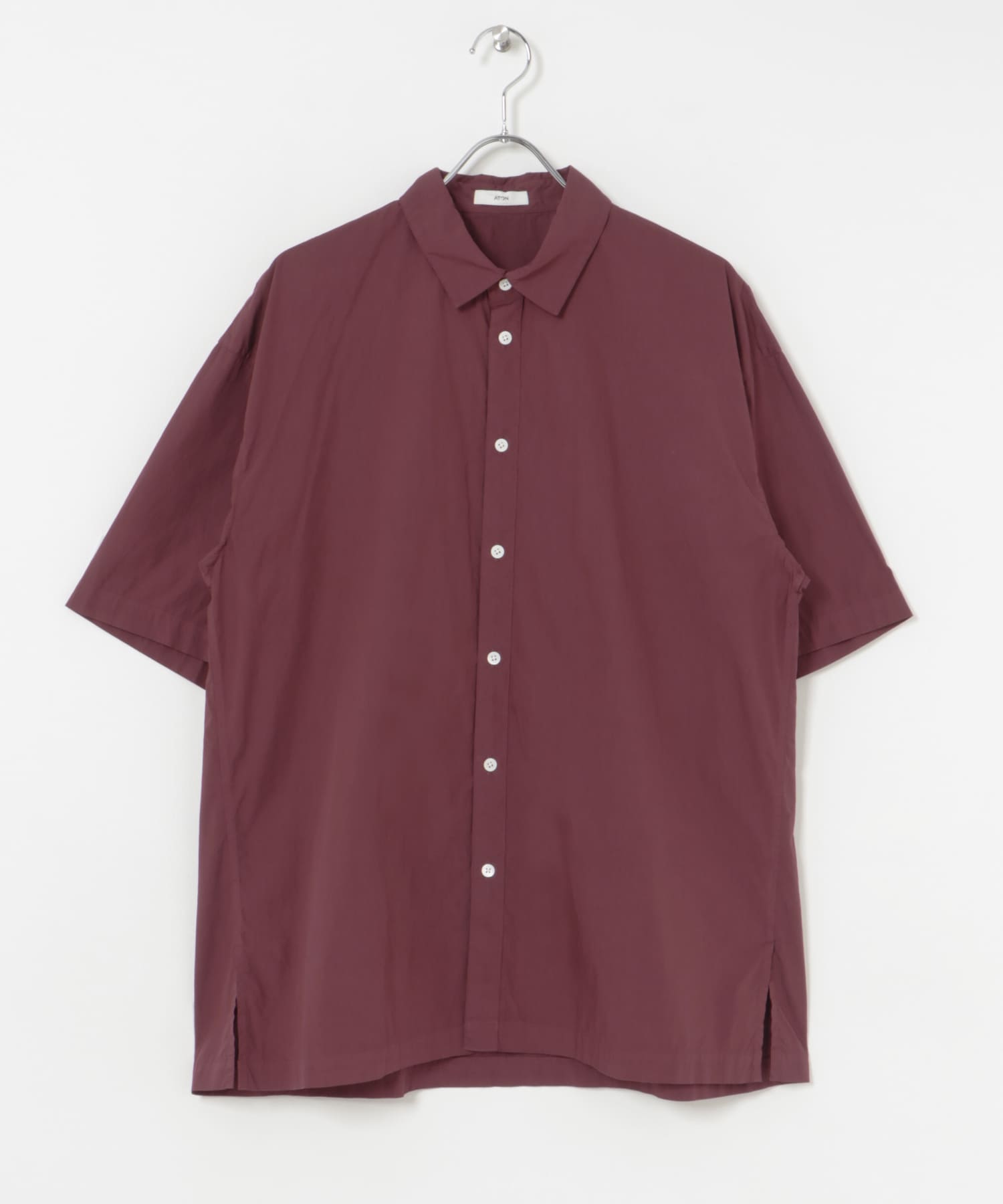 ATON　COTTON LAWN OS SHORT-SLEEVE SHIRTS