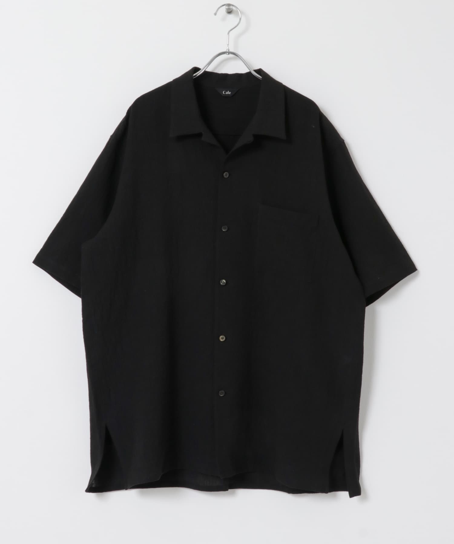 別注』Cale×UR ウォーターツイストリネンオープンカラーシャツ(3 別注