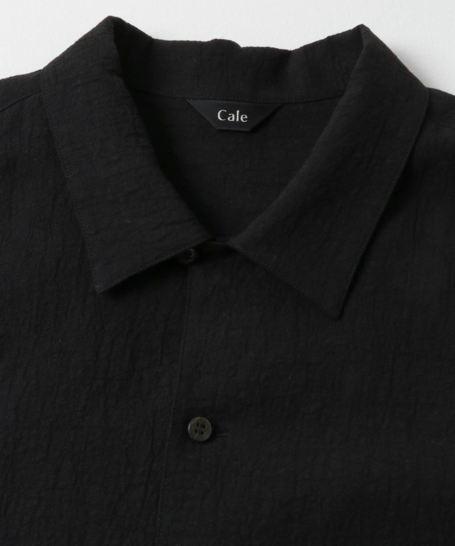 別注』Cale×UR ウォーターツイストリネンオープンカラーシャツ(3 別注