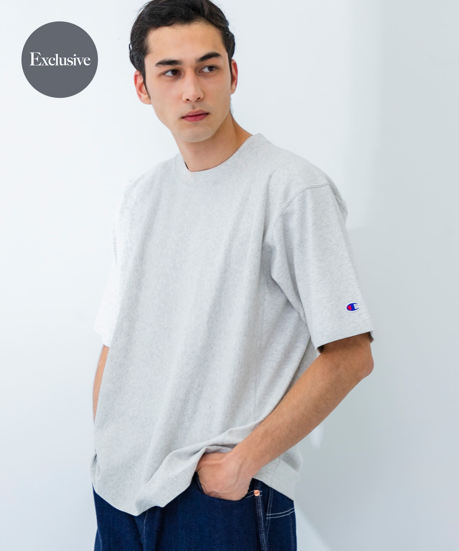 『別注』Champion×UR　USA Fit Short-Sleeve T-shirts