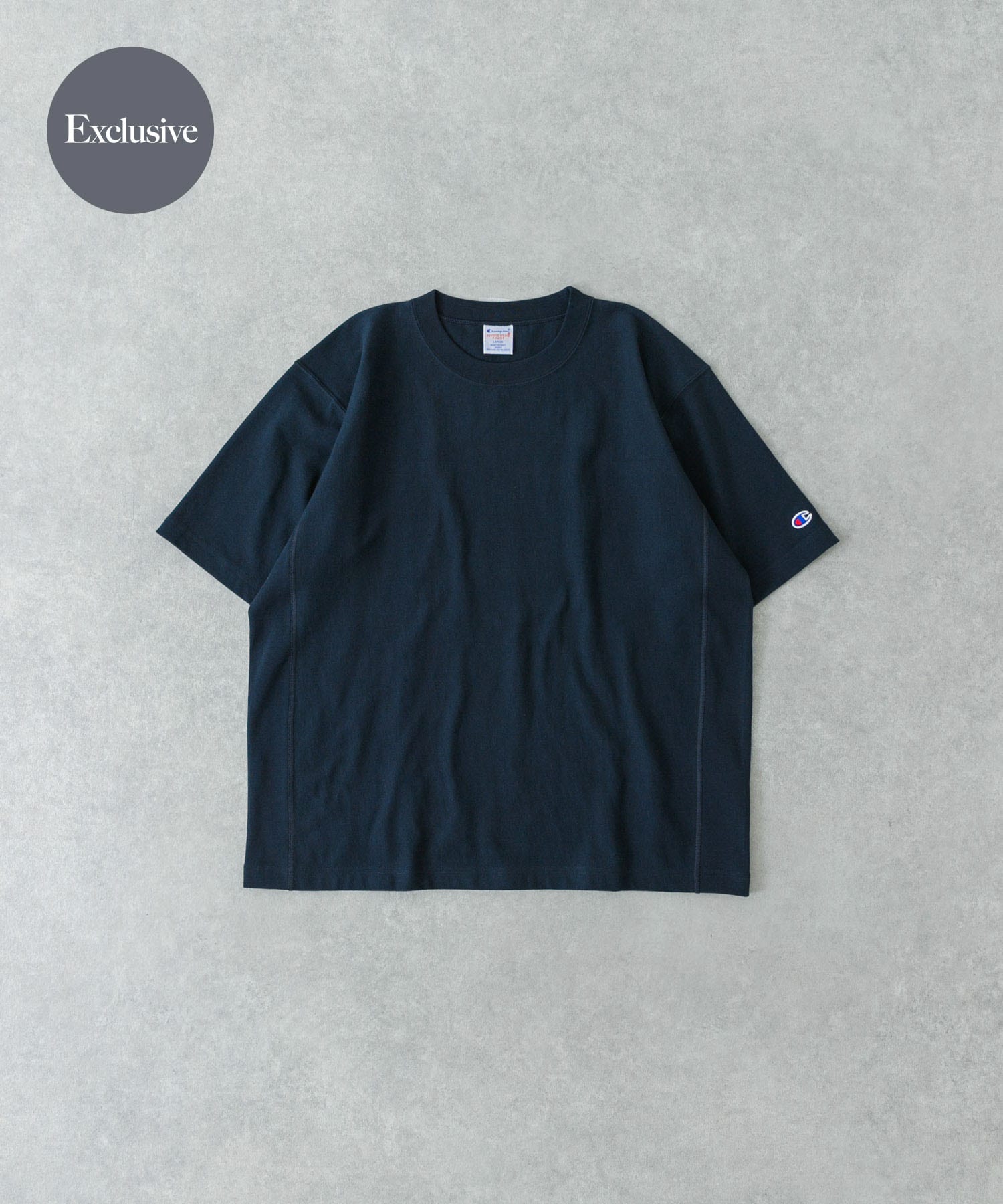 『別注』Champion×UR　USA Fit Short-Sleeve T-shirts NAVY M