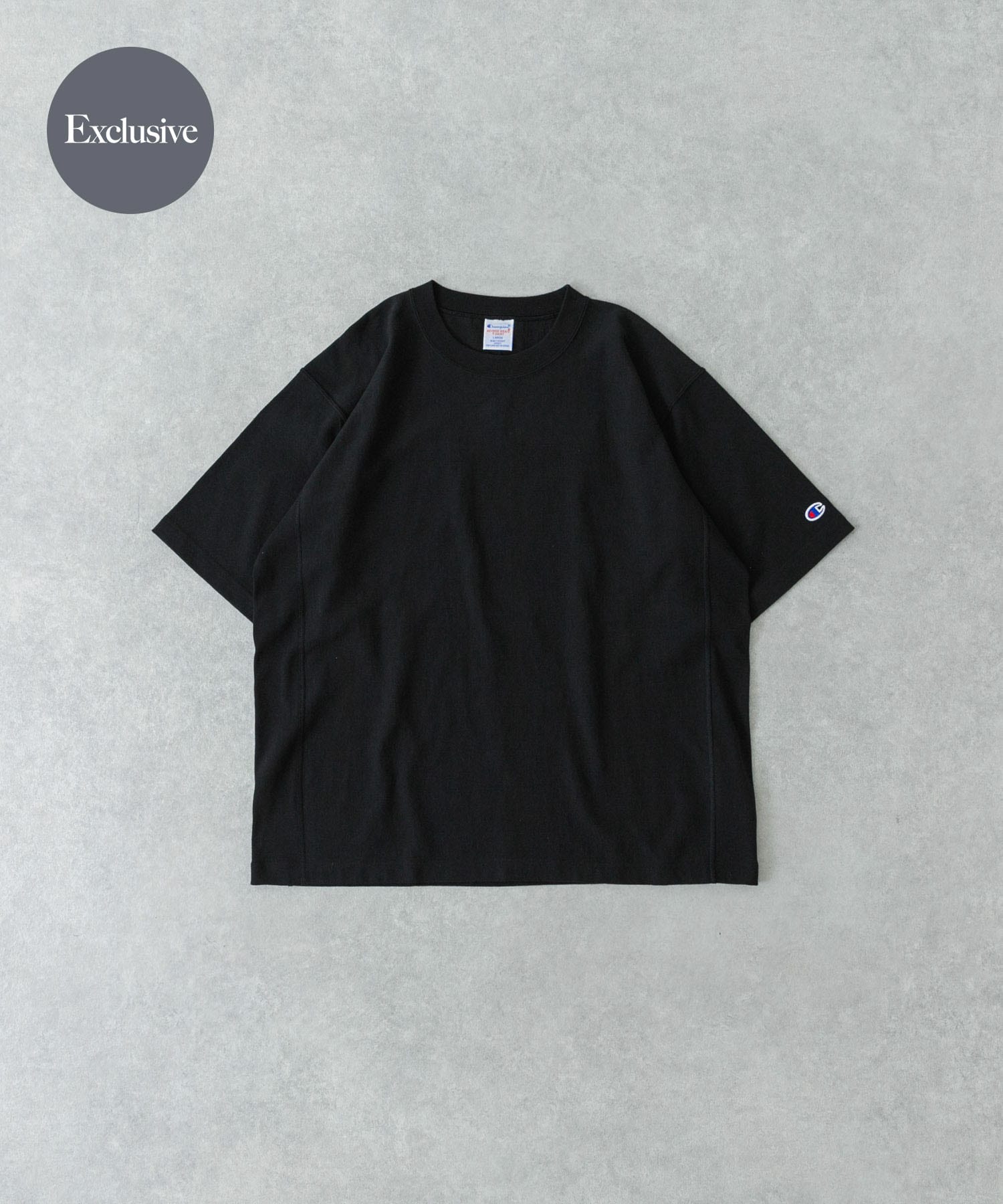 『別注』Champion×UR　USA Fit Short-Sleeve T-shirts BLACK M
