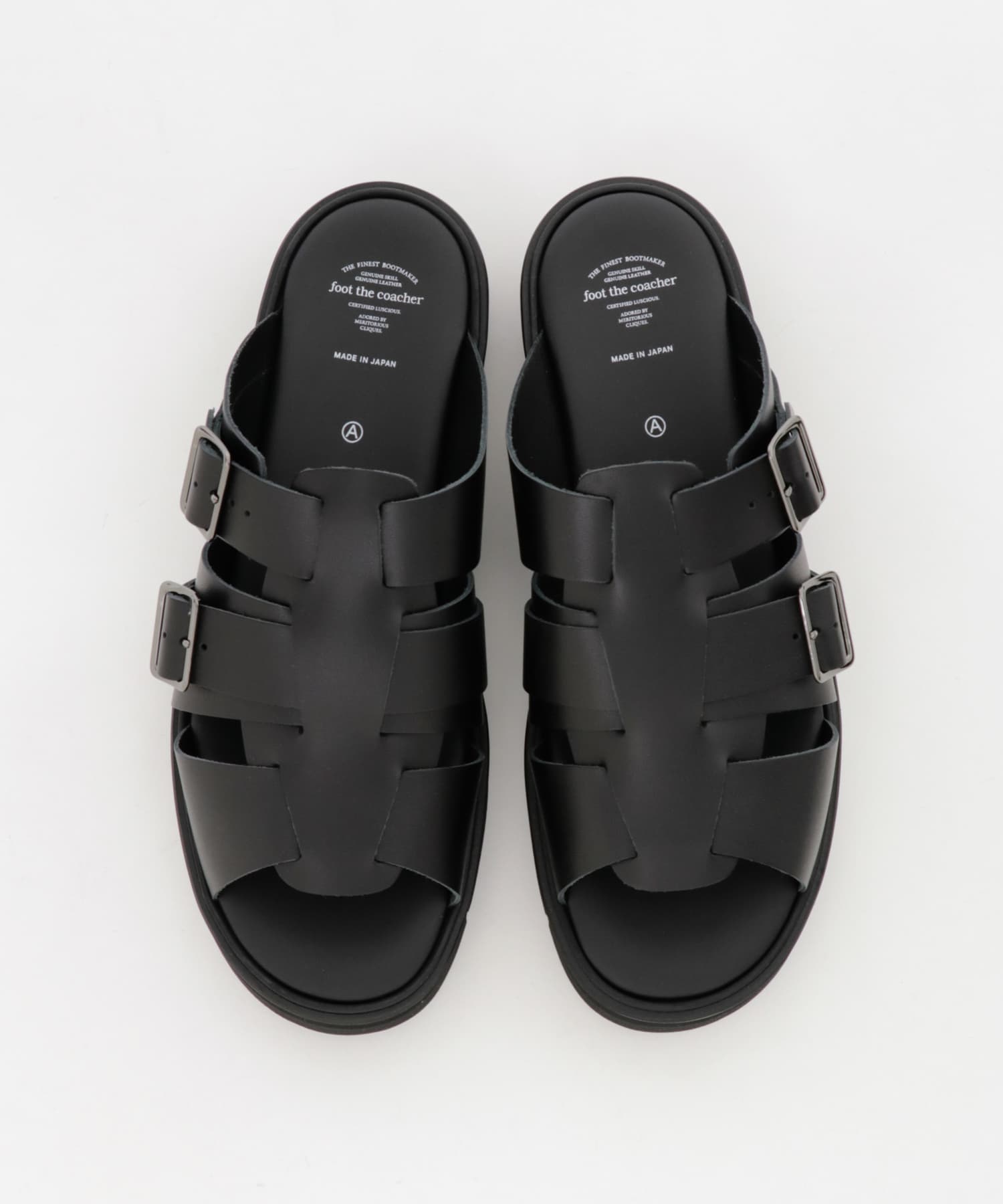 foot the coacher　GURKHA SANDALS BLACK 8