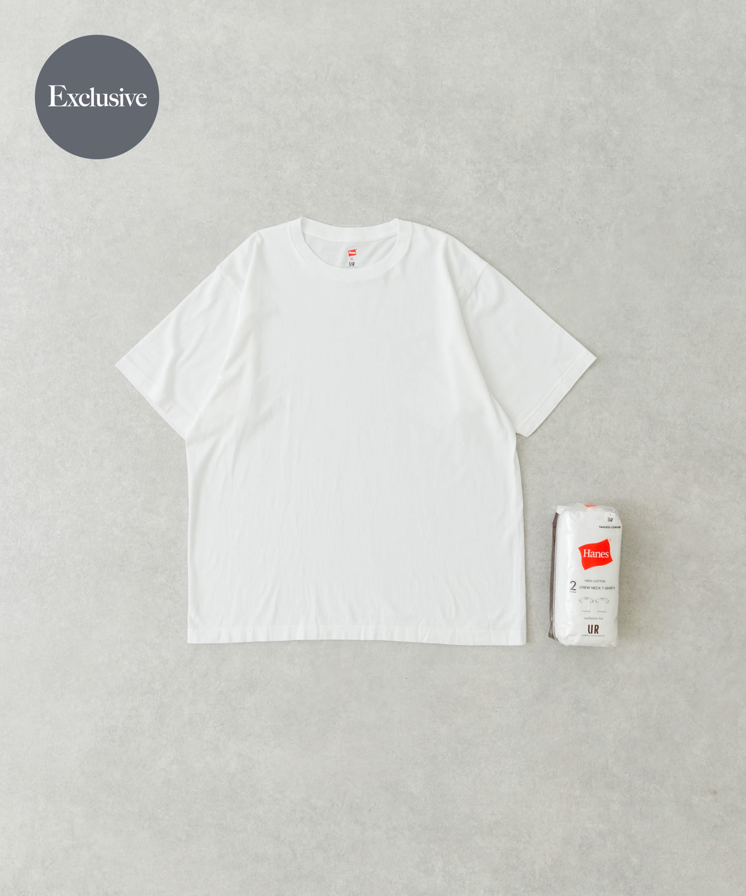 『別注』Hanes×URBAN RESEARCH　2P CREW NECK T-SHIRTS