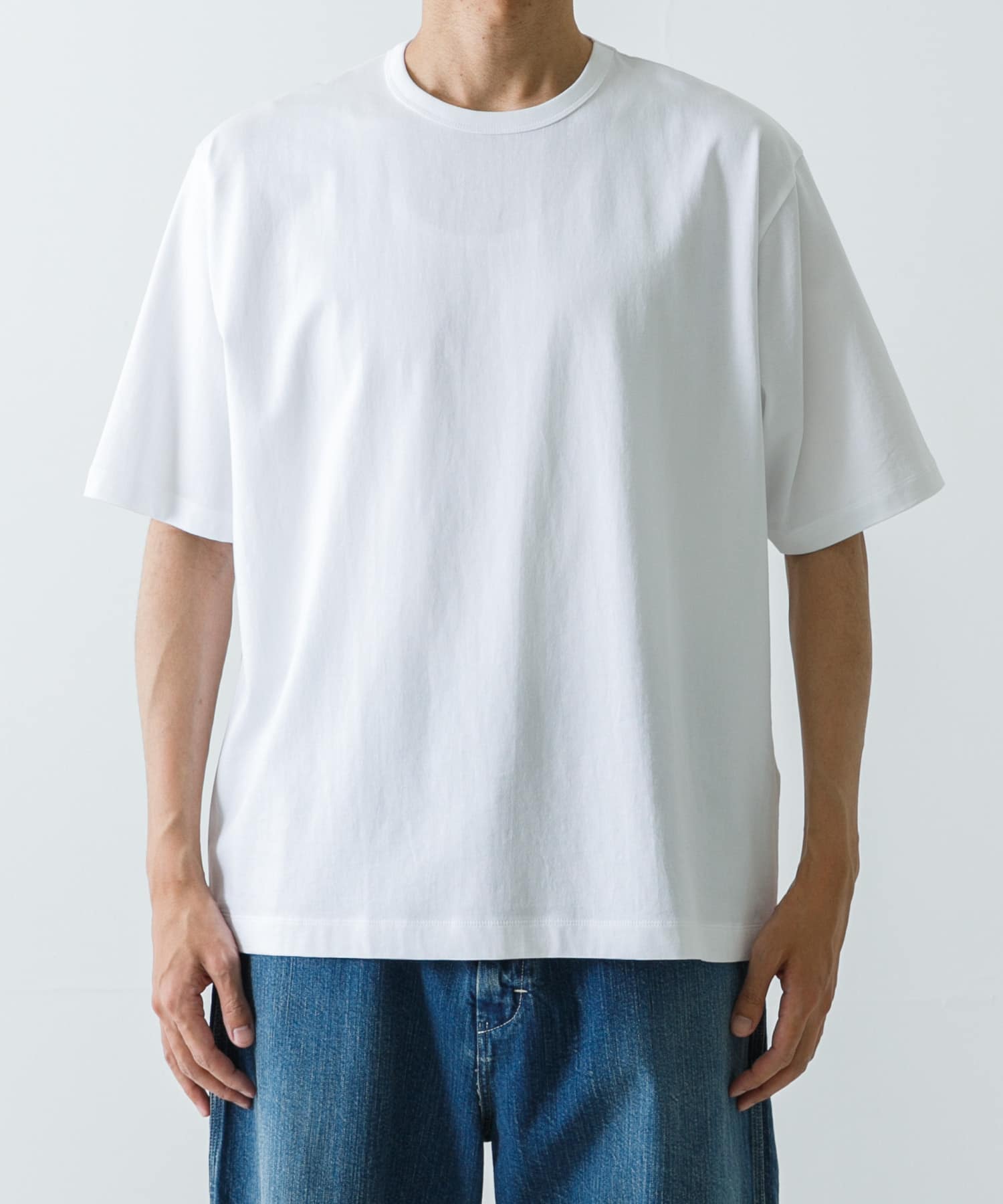 ATON DRY COTTON STANDARD T-SHIRTS(4 WHITE): トップス｜URBAN