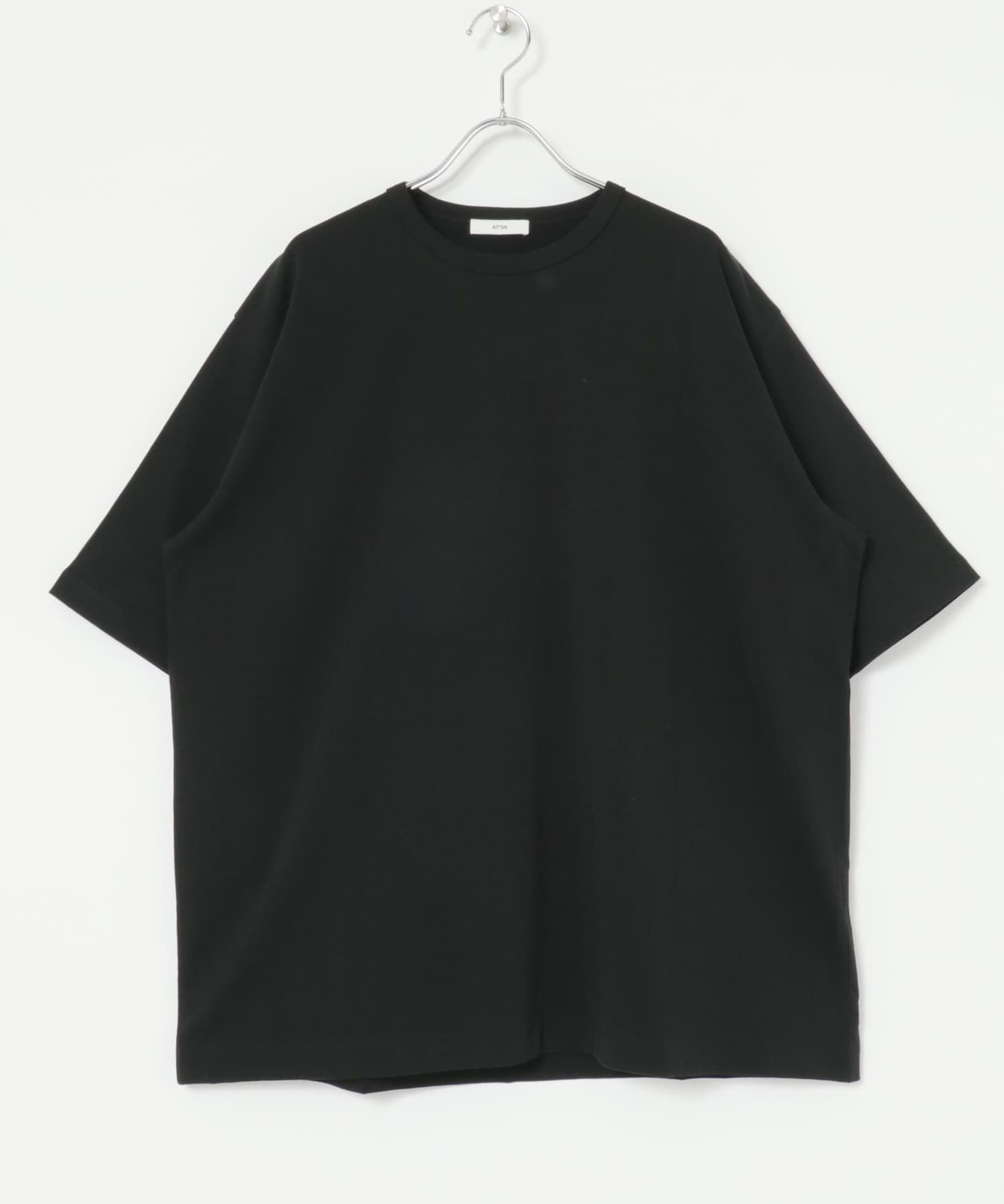 ATON　DRY COTTON STANDARD T-SHIRTS BLACK 4