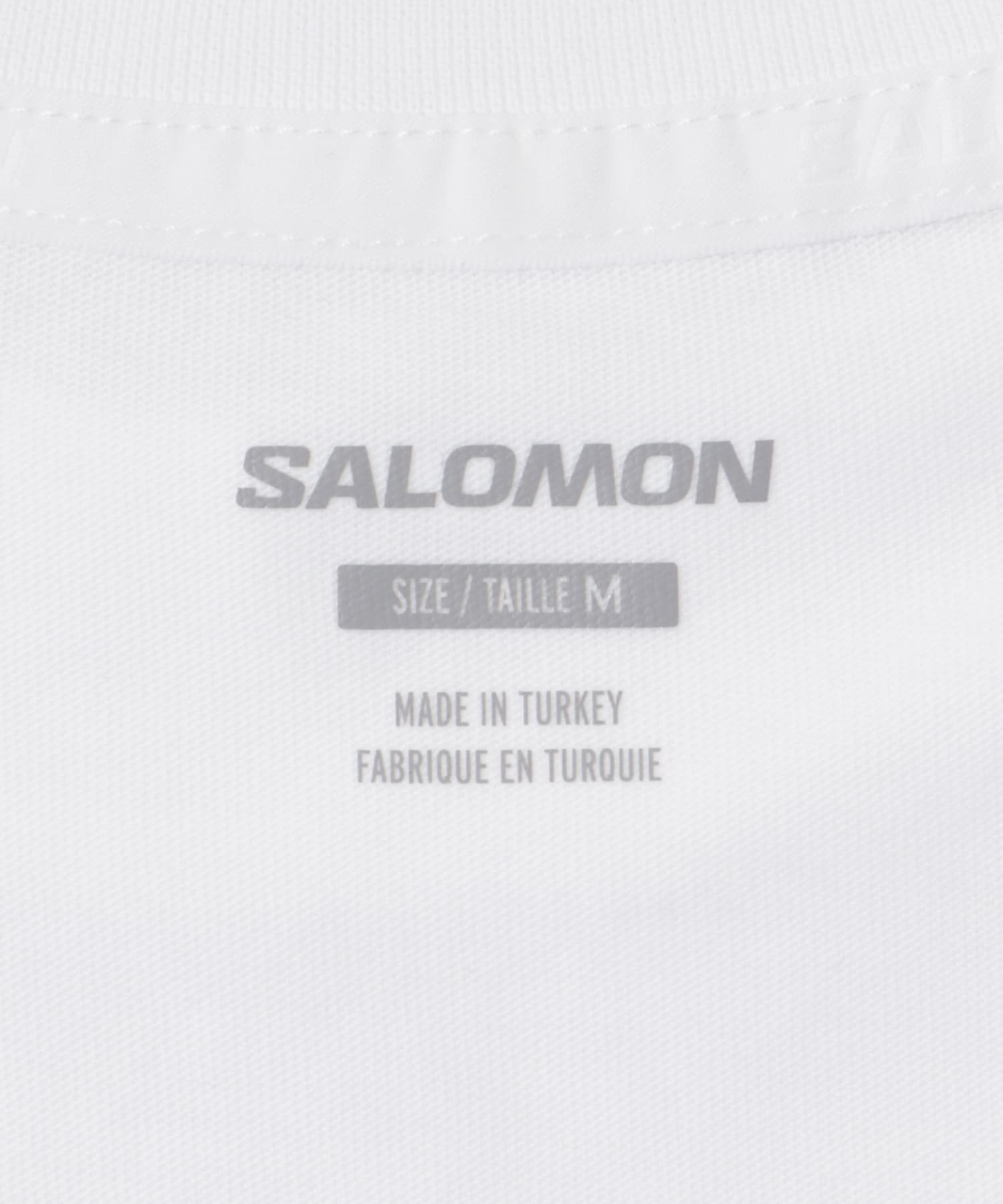 SALOMON　LOGO RX T-SHIRTS M WHITE S