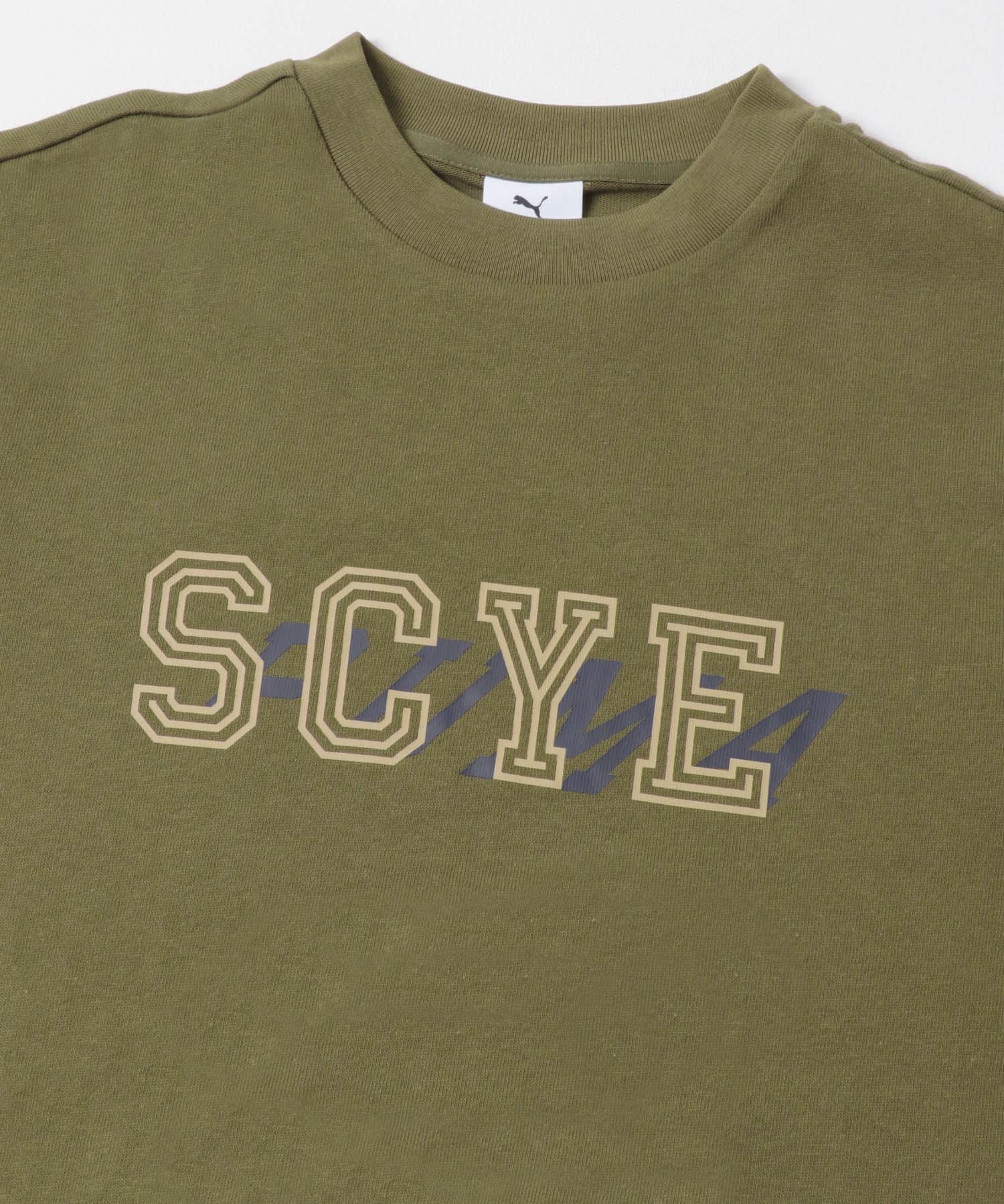 PUMA×SCYE　SHORT-SLEEVE T-SHIRTS PUMA OLIVE M