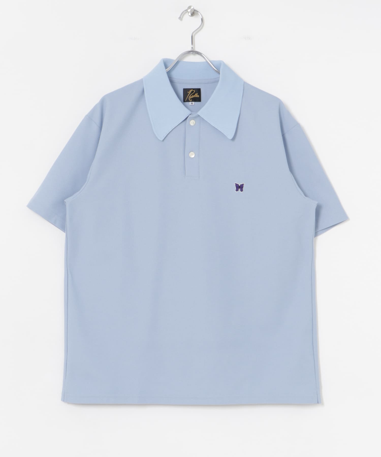 Needles　Short-Sleeve Polo Shirts Sax S